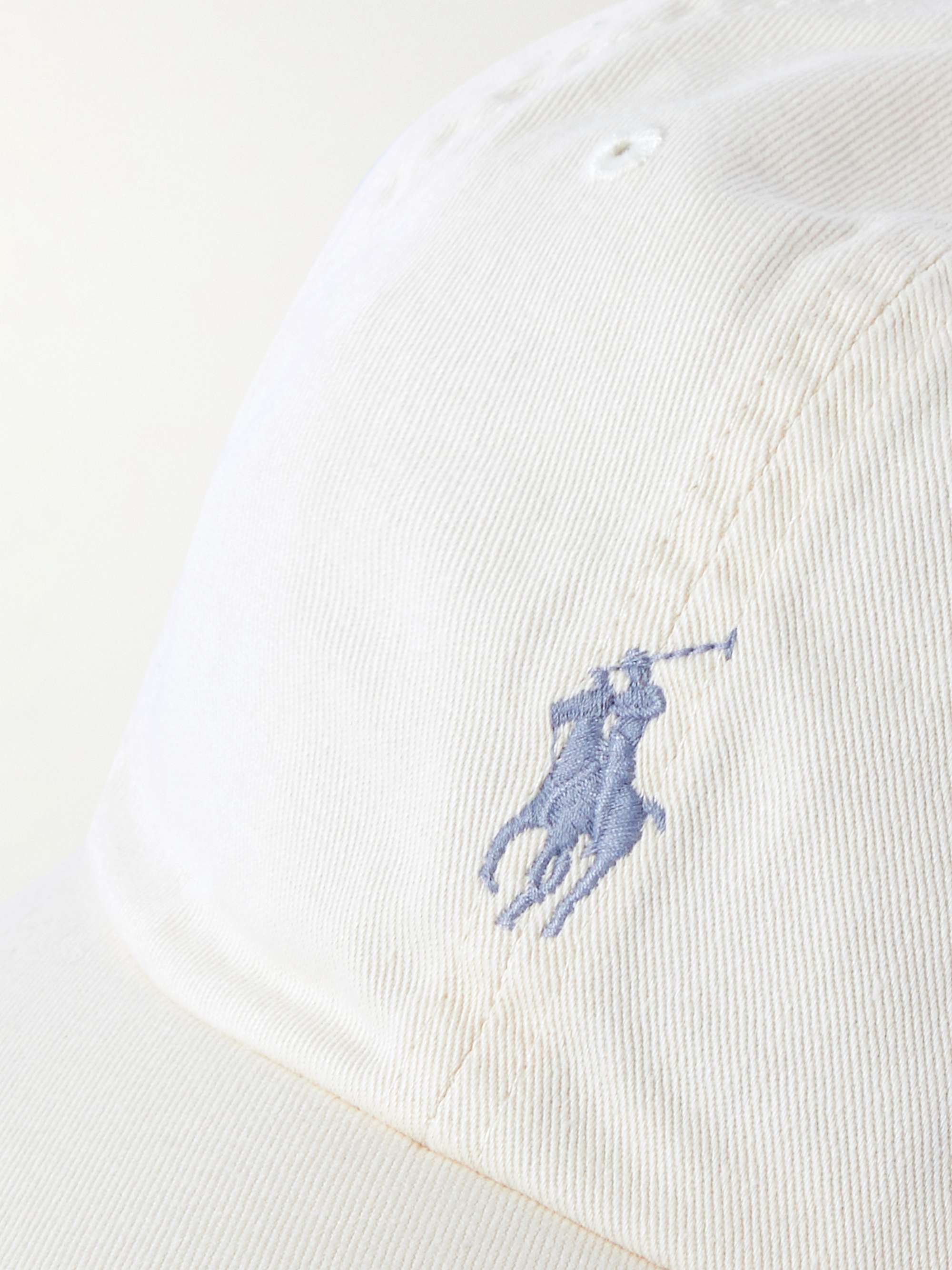 POLO RALPH LAUREN Logo-Embroidered Cotton-Twill Baseball Cap for