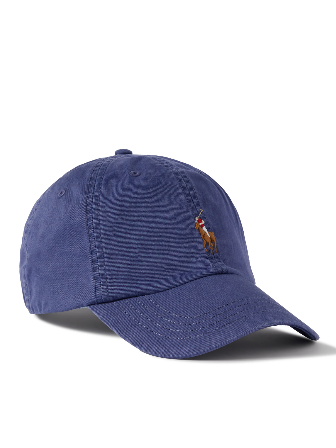 Polo Ralph Lauren Logo-embroidered Stretch-cotton Twill Baseball Cap In Blue