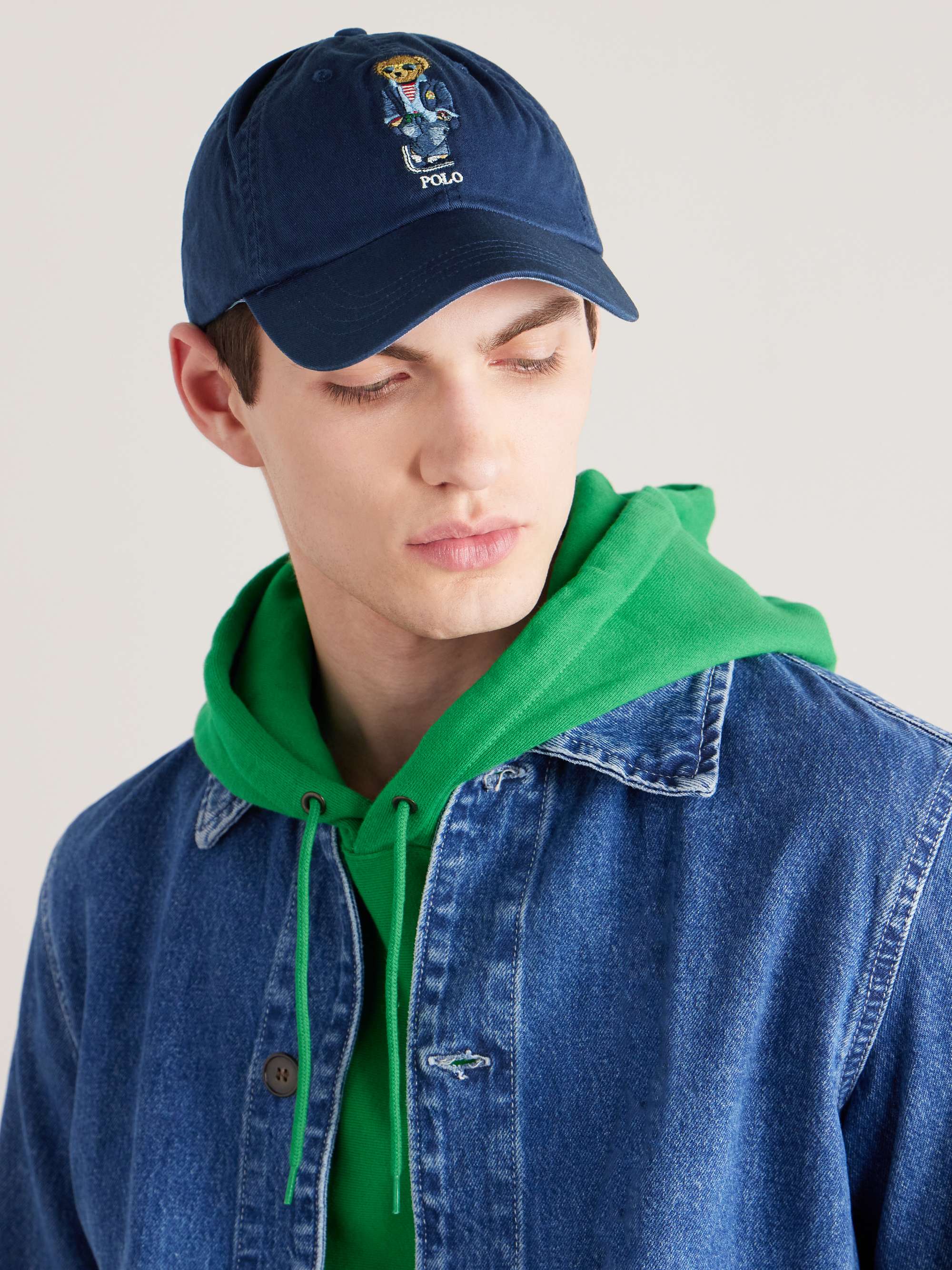 WTAPS® T-6H 02 Logo-Embroidered Denim and Cotton-Twill Baseball 