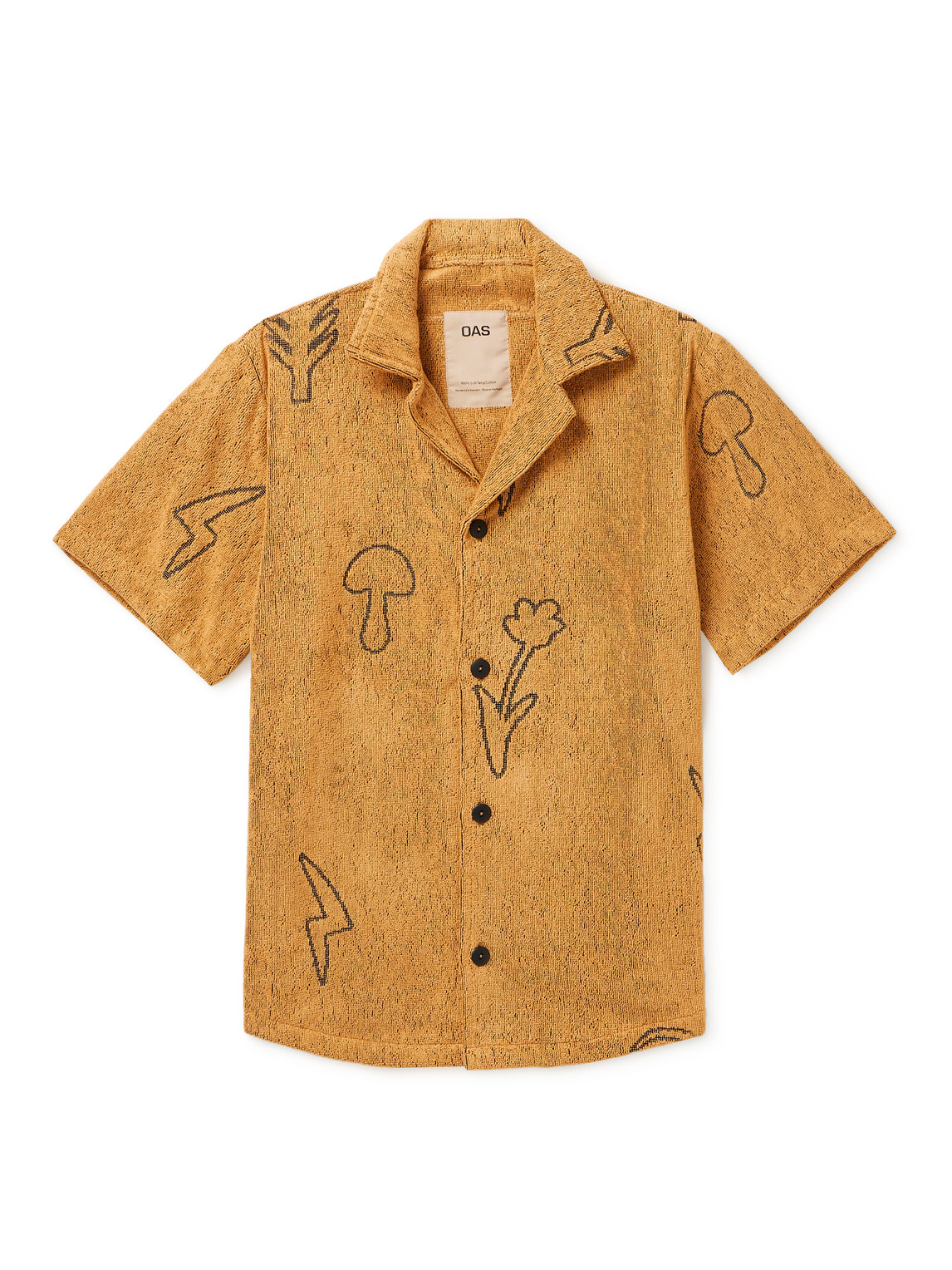 Oas Tattoo Cuba Terry Shirt In Orange