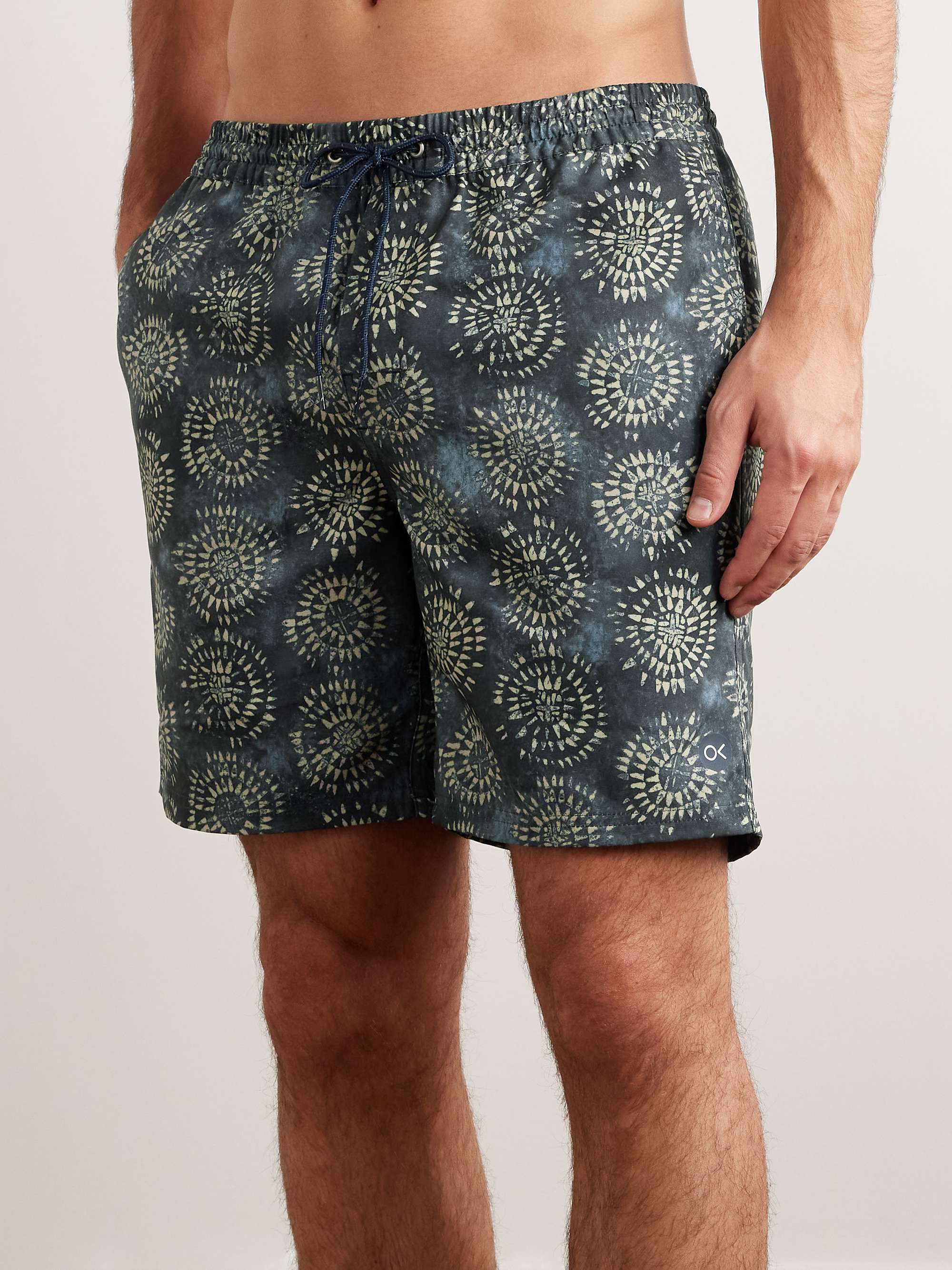 OUTERKNOWN Nomadic Volley Straight-Leg Mid-Length Recycled Swim Shorts ...