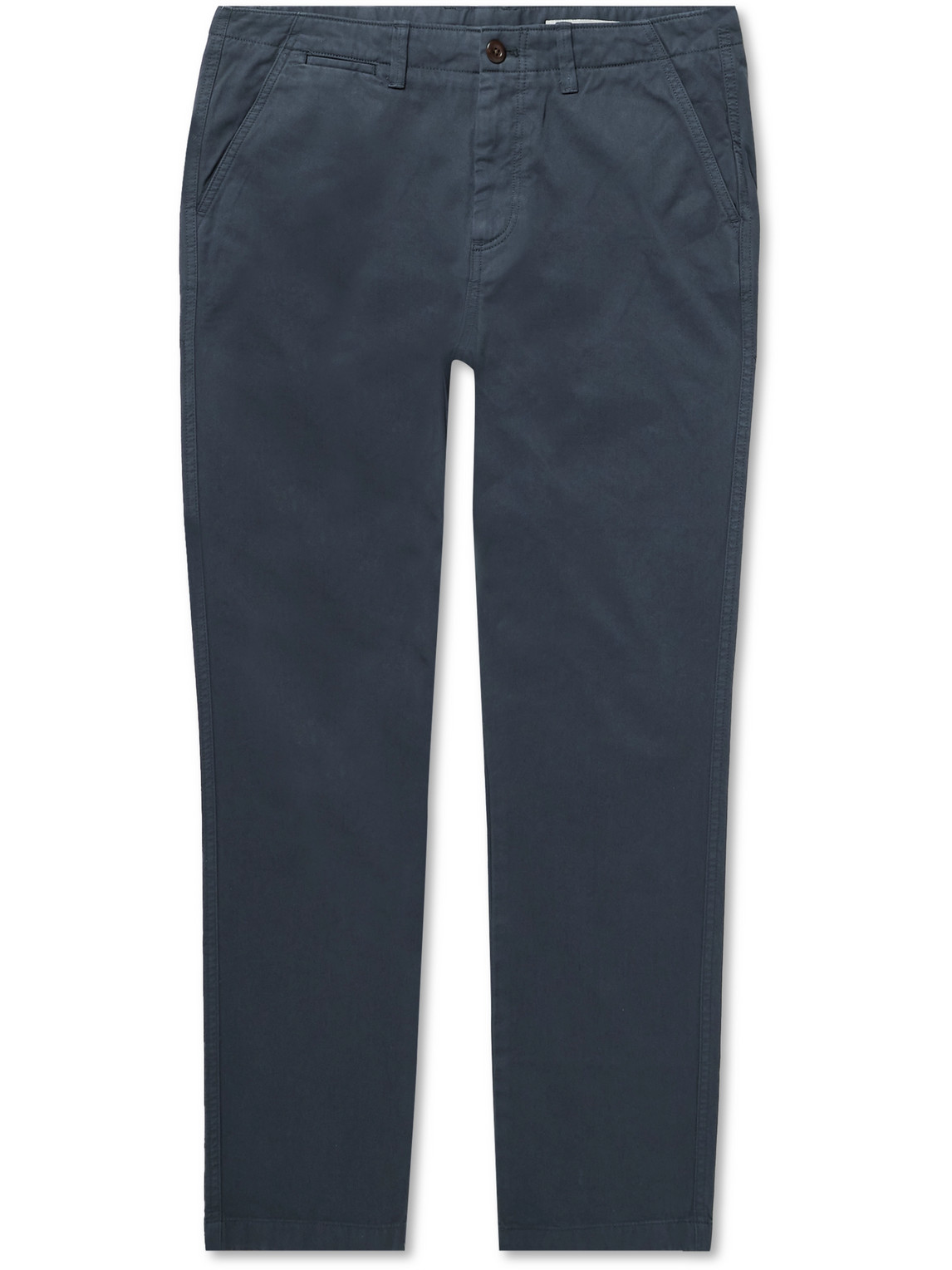 Nomad Slim-Fit Straight-Leg Garment-Dyed Organic Cotton Trousers