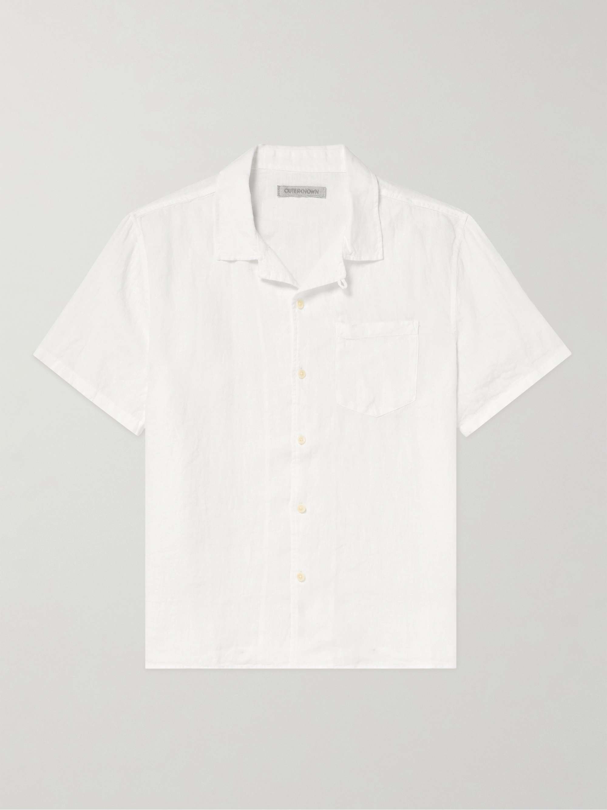 OUTERKNOWN Convertible-Collar Linen Shirt for Men | MR PORTER