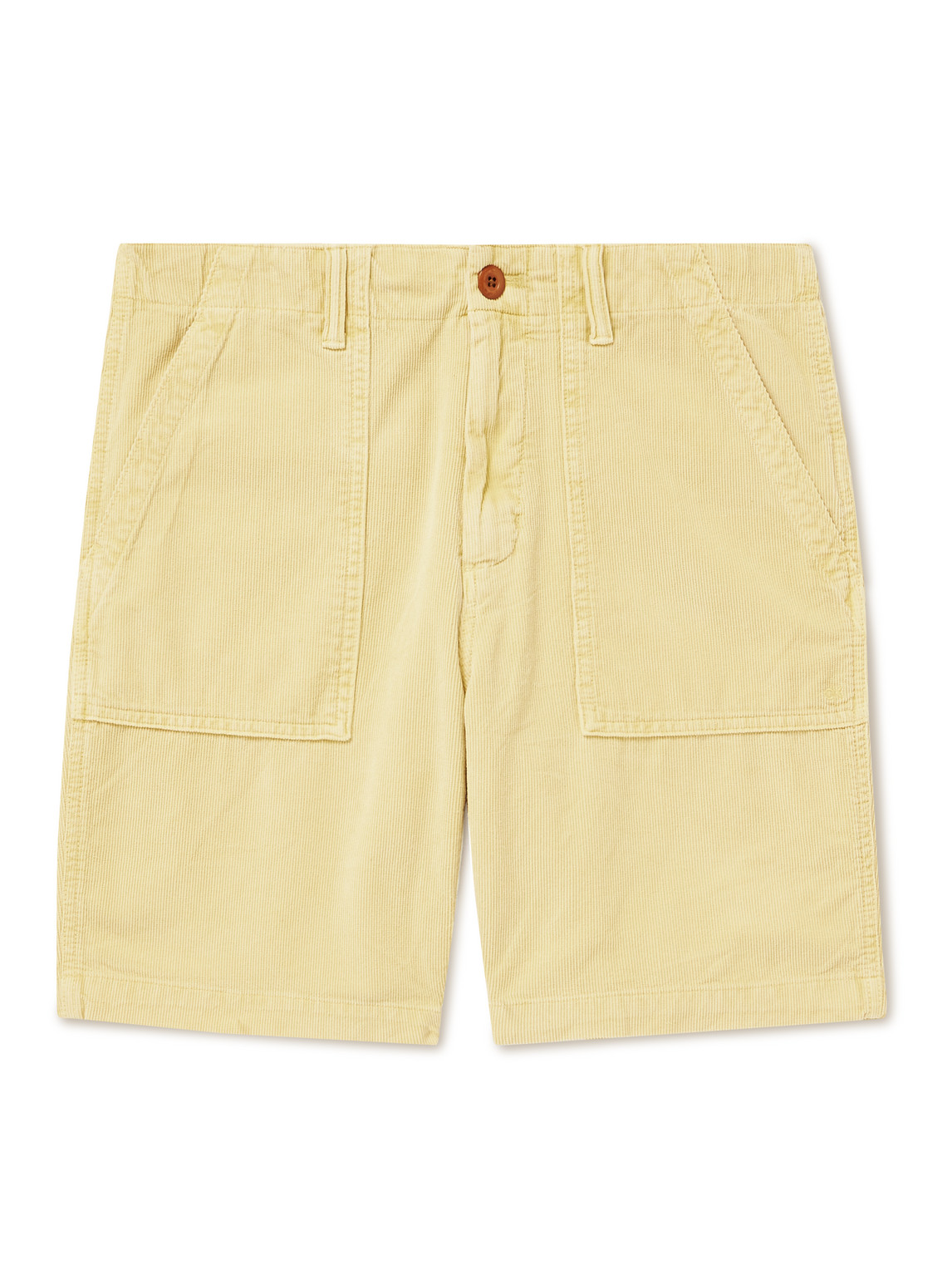 Seventyseven Straight-Leg Organic Cotton-Corduroy Shorts