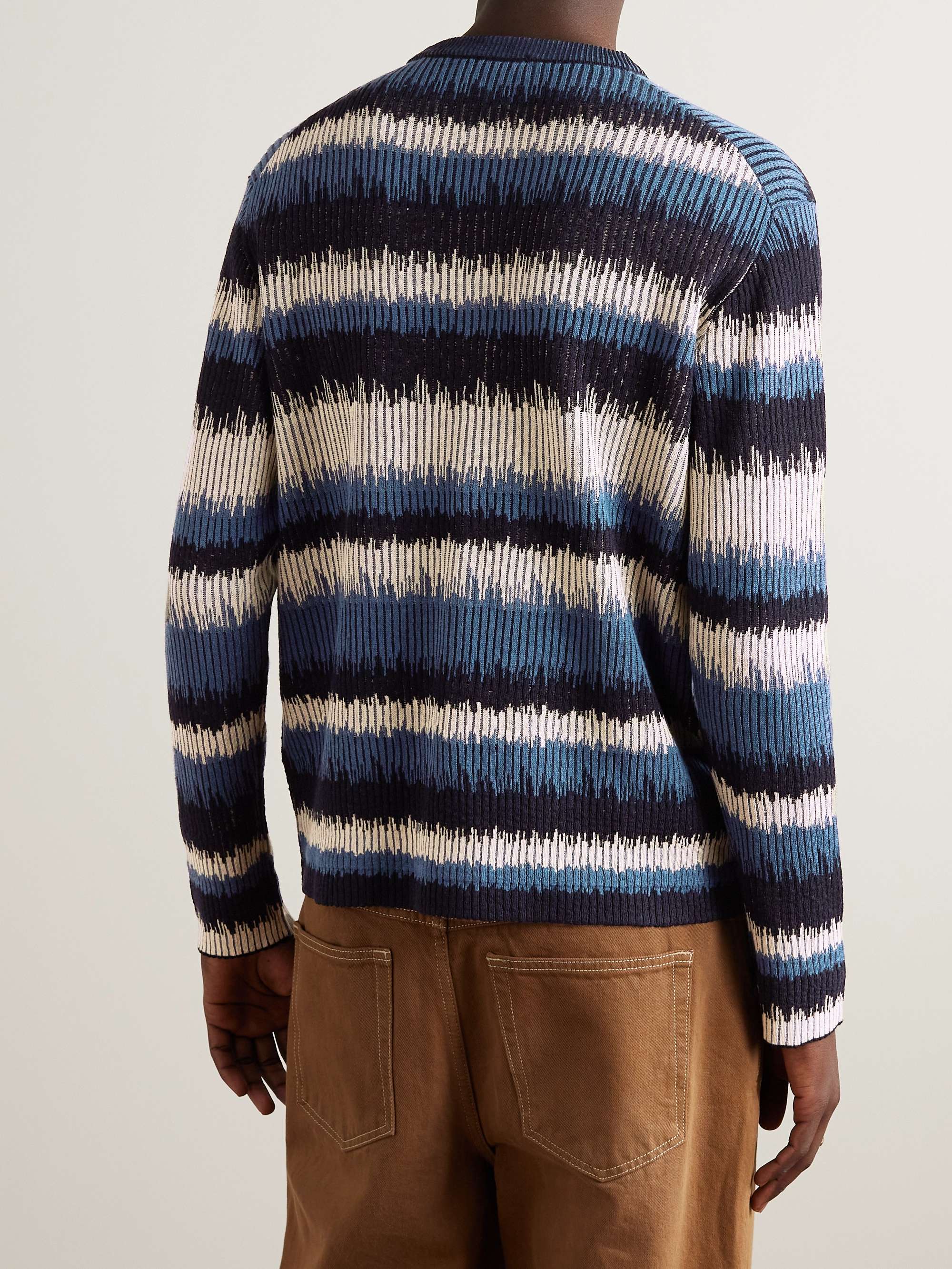 PIACENZA 1733 Striped Linen and Cotton-Blend Sweater for Men | MR PORTER