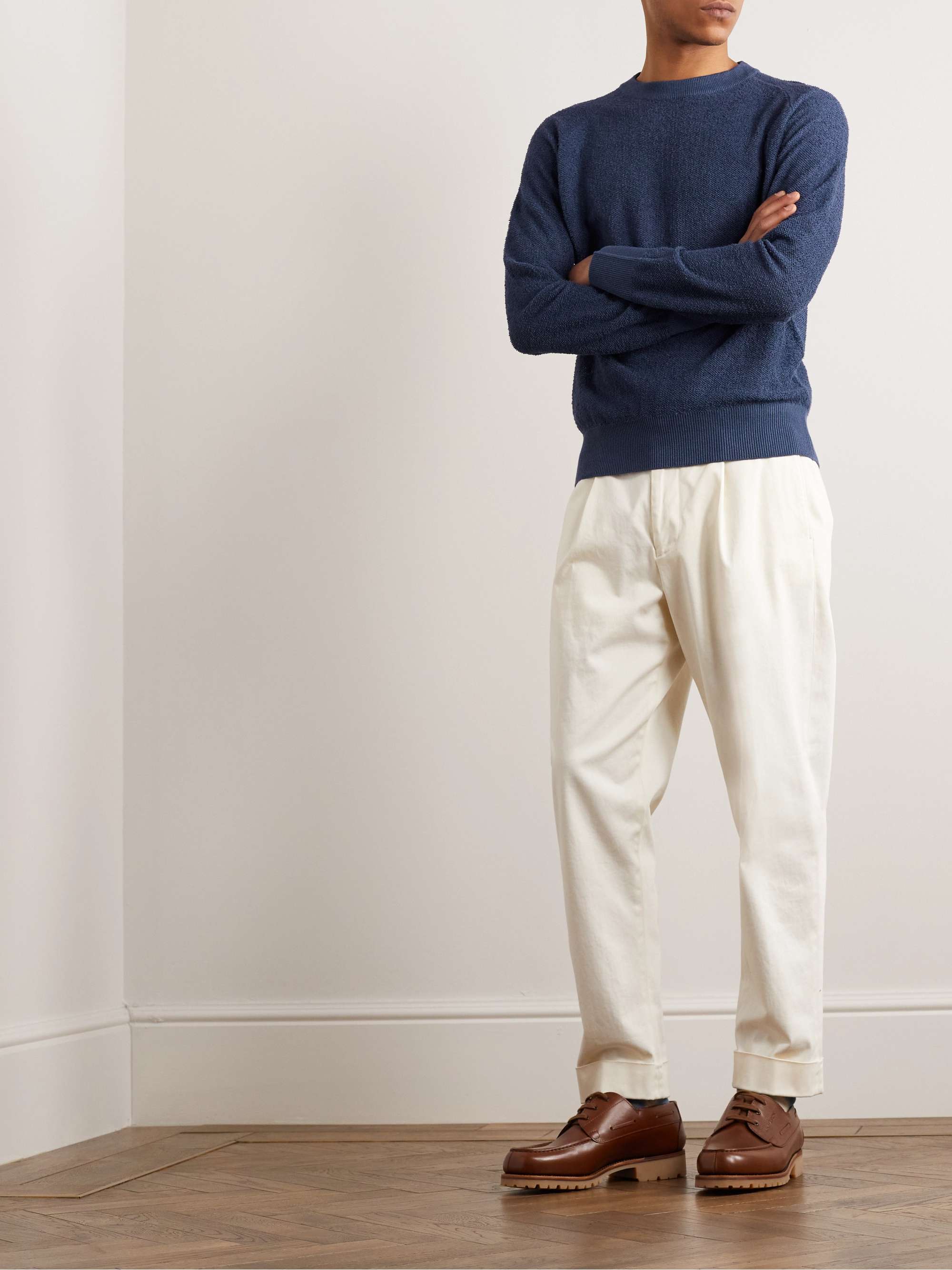 PIACENZA 1733 Linen and Cotton-Blend Sweater