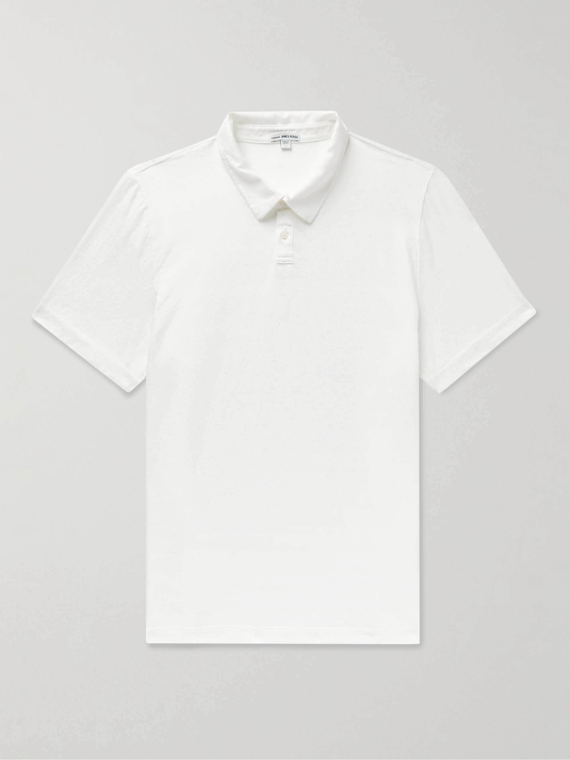 JAMES PERSE Slub Cotton and Linen-Blend Jersey Polo Shirt for Men | MR ...