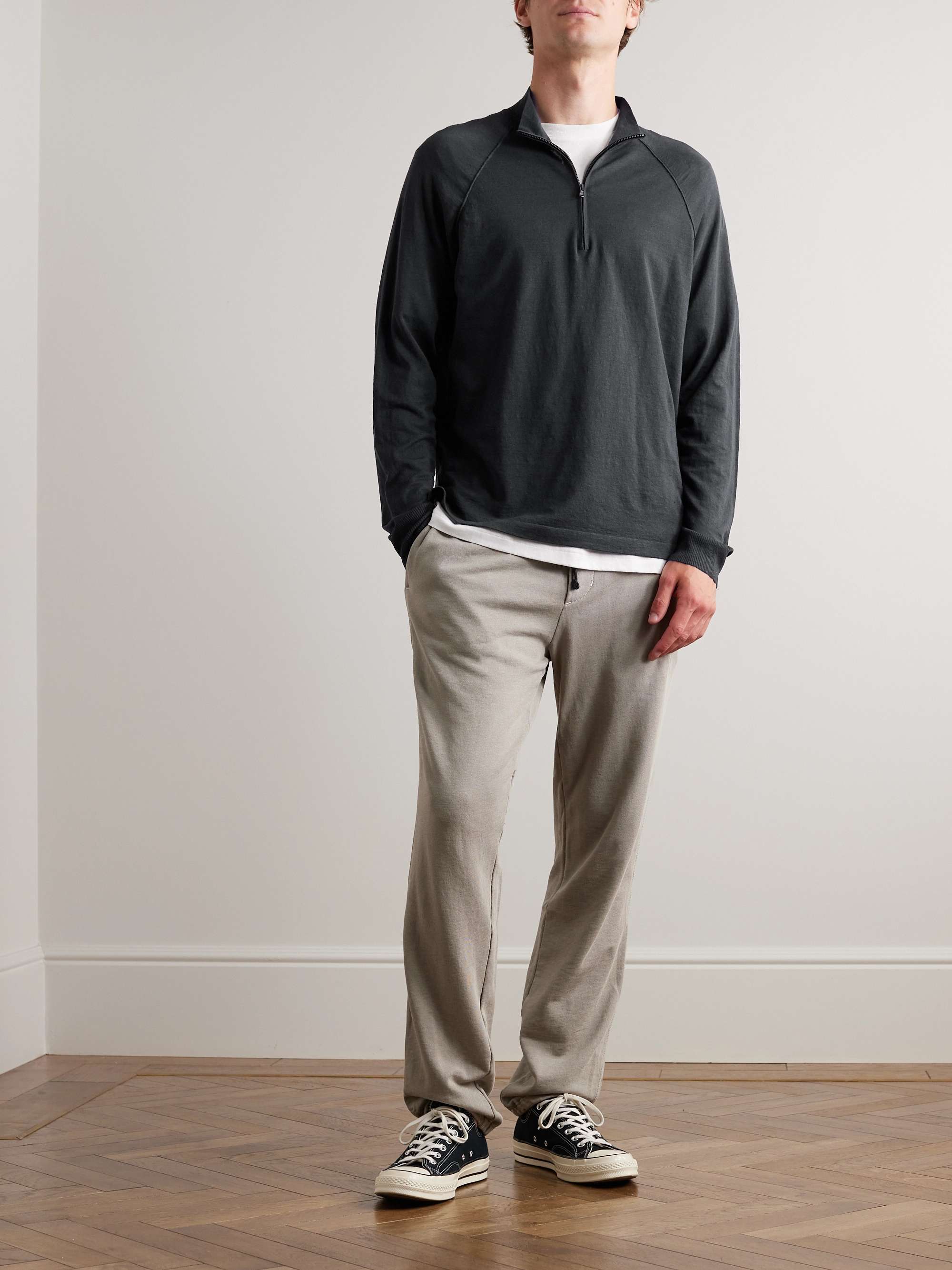JAMES PERSE LinenBlend HalfZip Sweater for Men MR PORTER