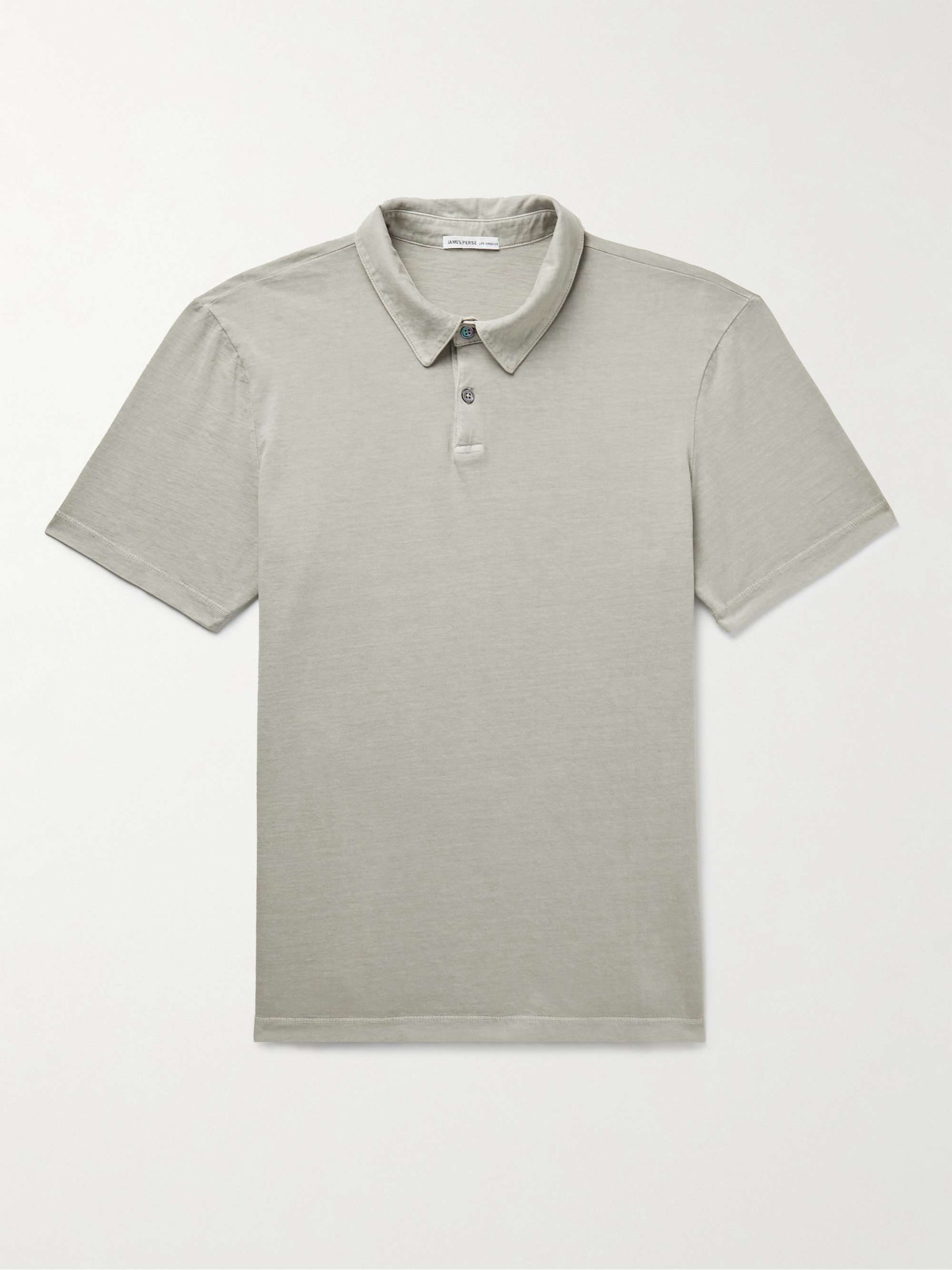 JAMES PERSE Supima Cotton-Jersey Polo Shirt