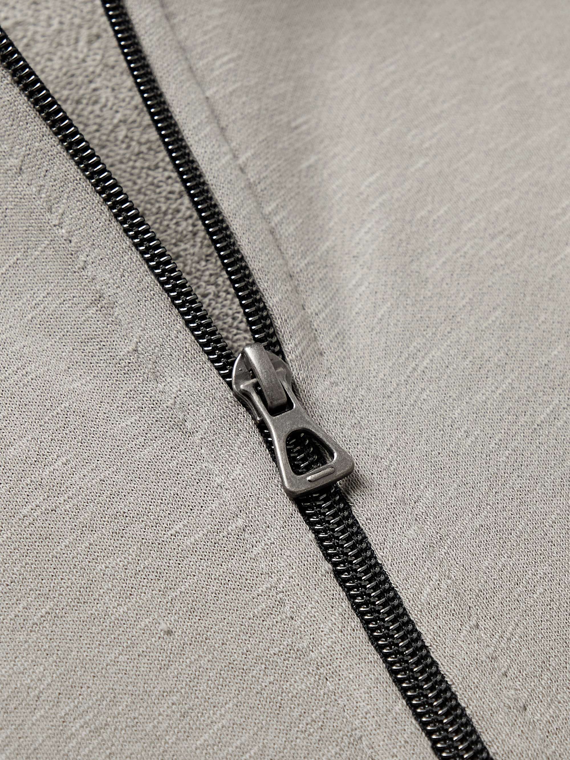 JAMES PERSE Supima Cotton-Jersey Zip-Up Hoodie
