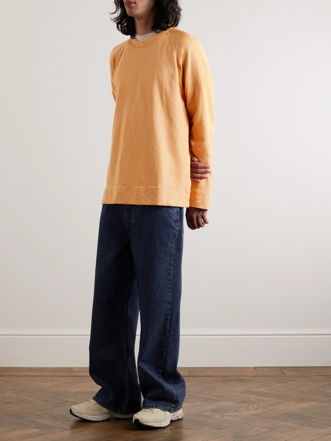 JAMES PERSE SUPIMA COTTON-JERSEY SWEATSHIRT