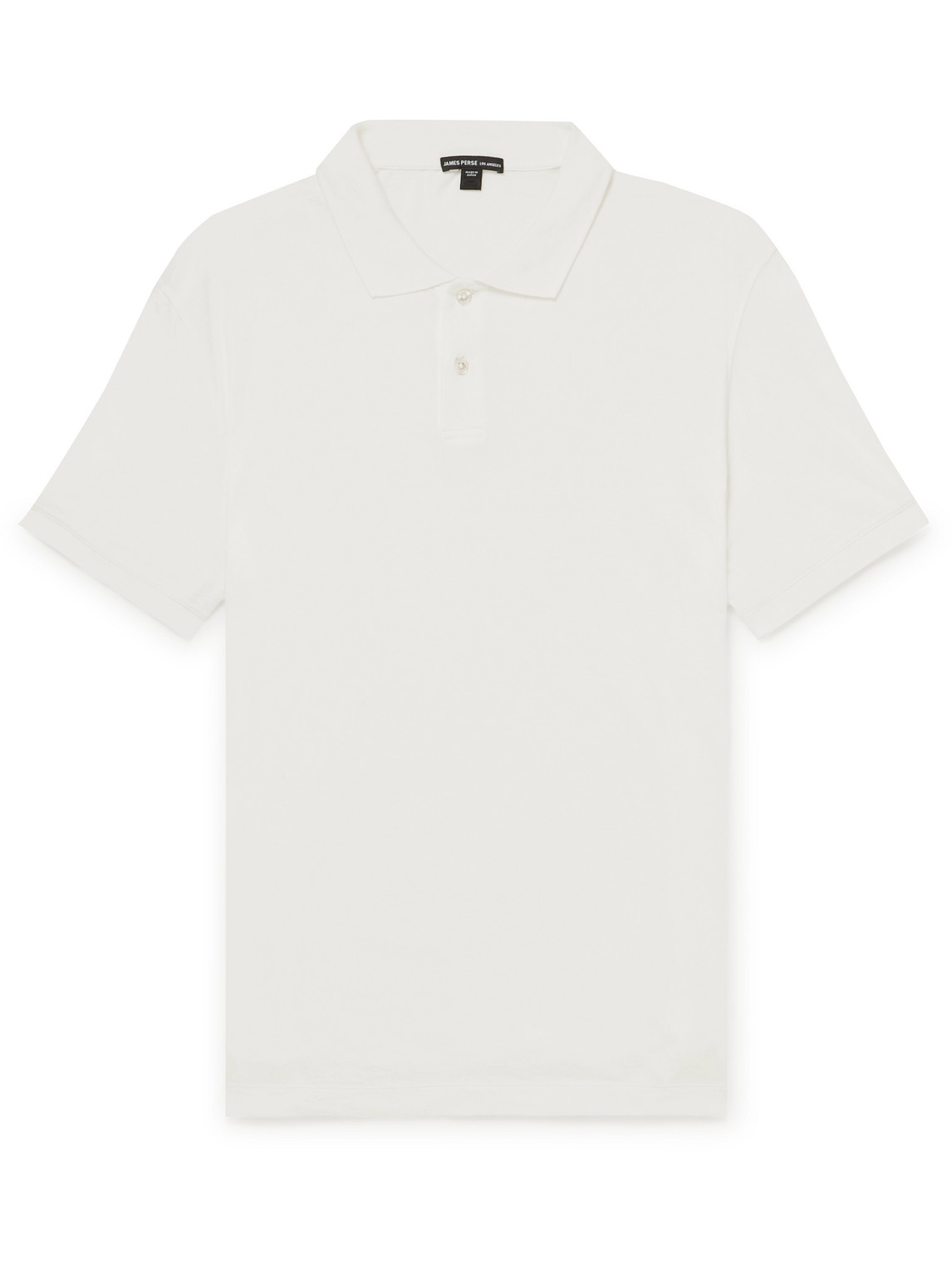 James Perse Cotton-jersey Polo Shirt In White