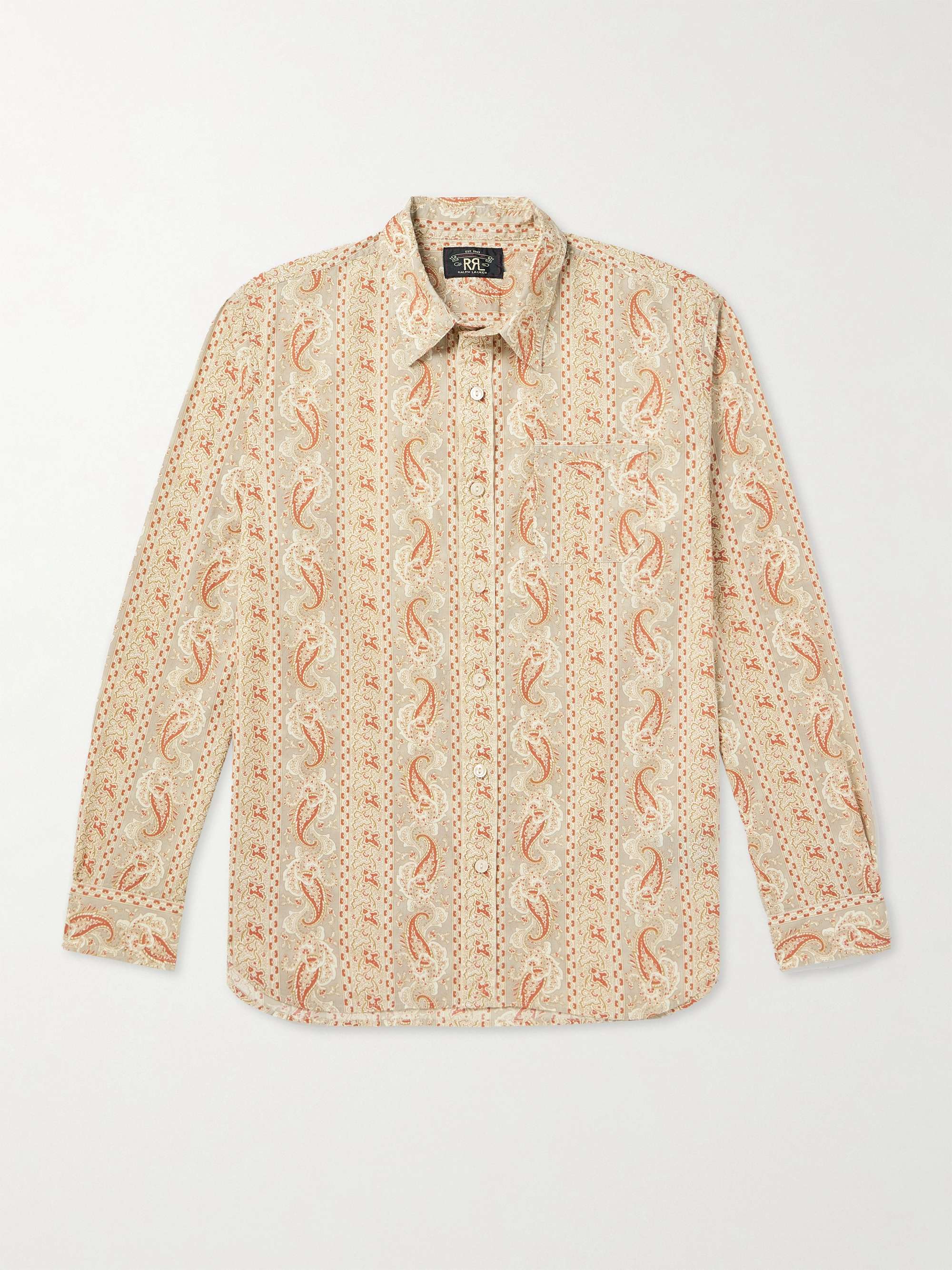 ralph lauren paisley shirt