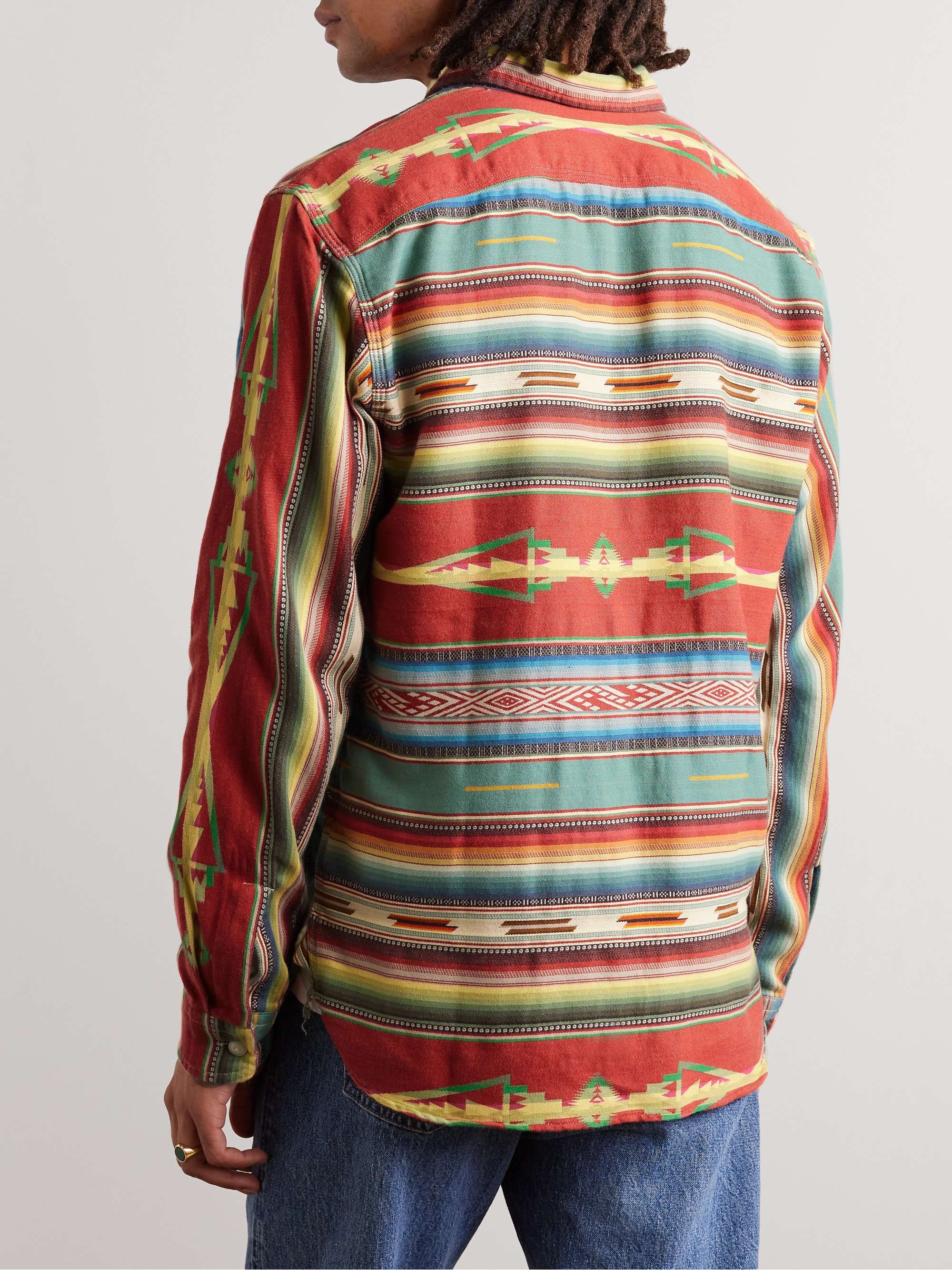 RRL Farrell Cotton-Jacquard Shirt