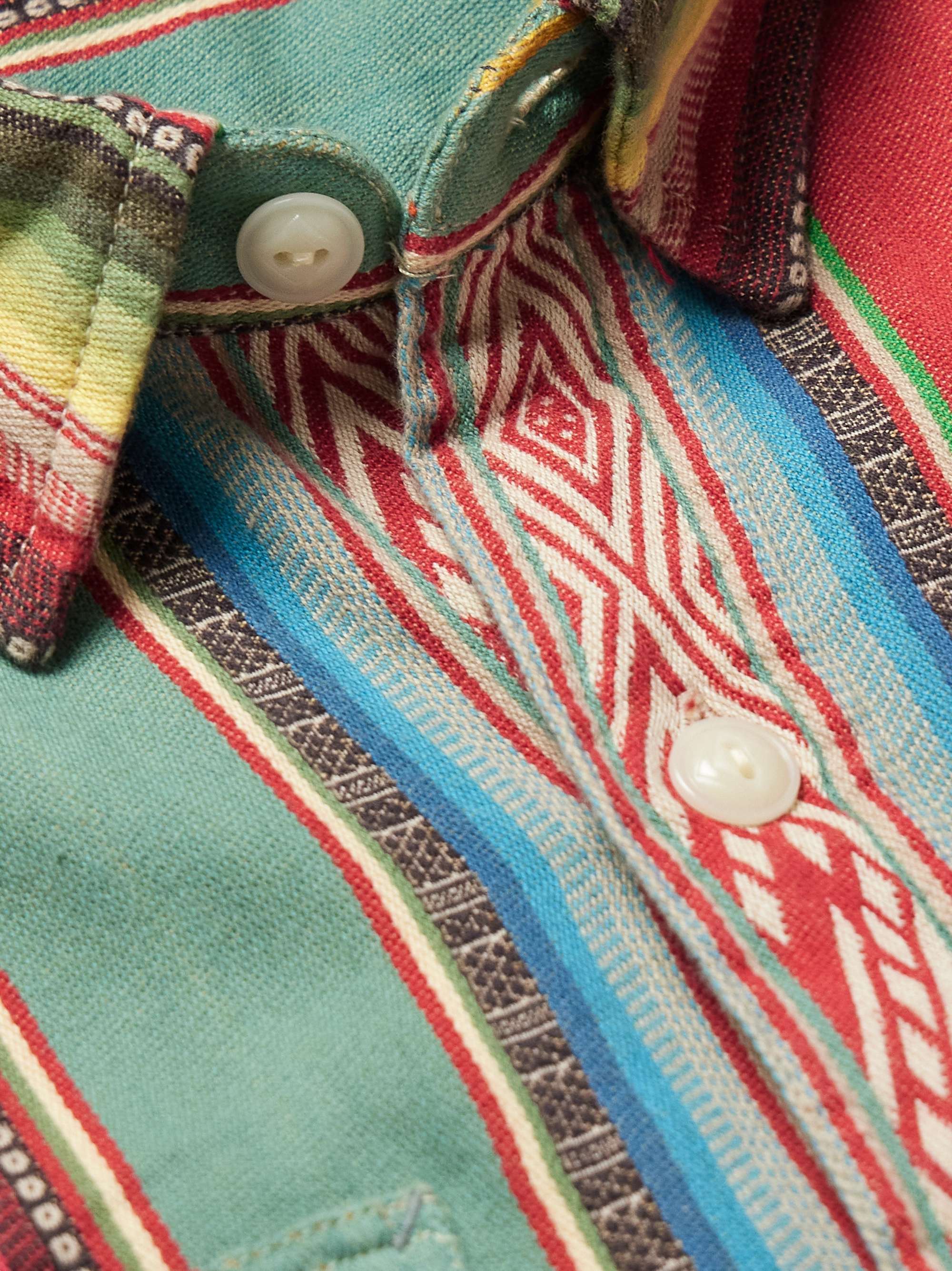 RRL Farrell Cotton-Jacquard Shirt
