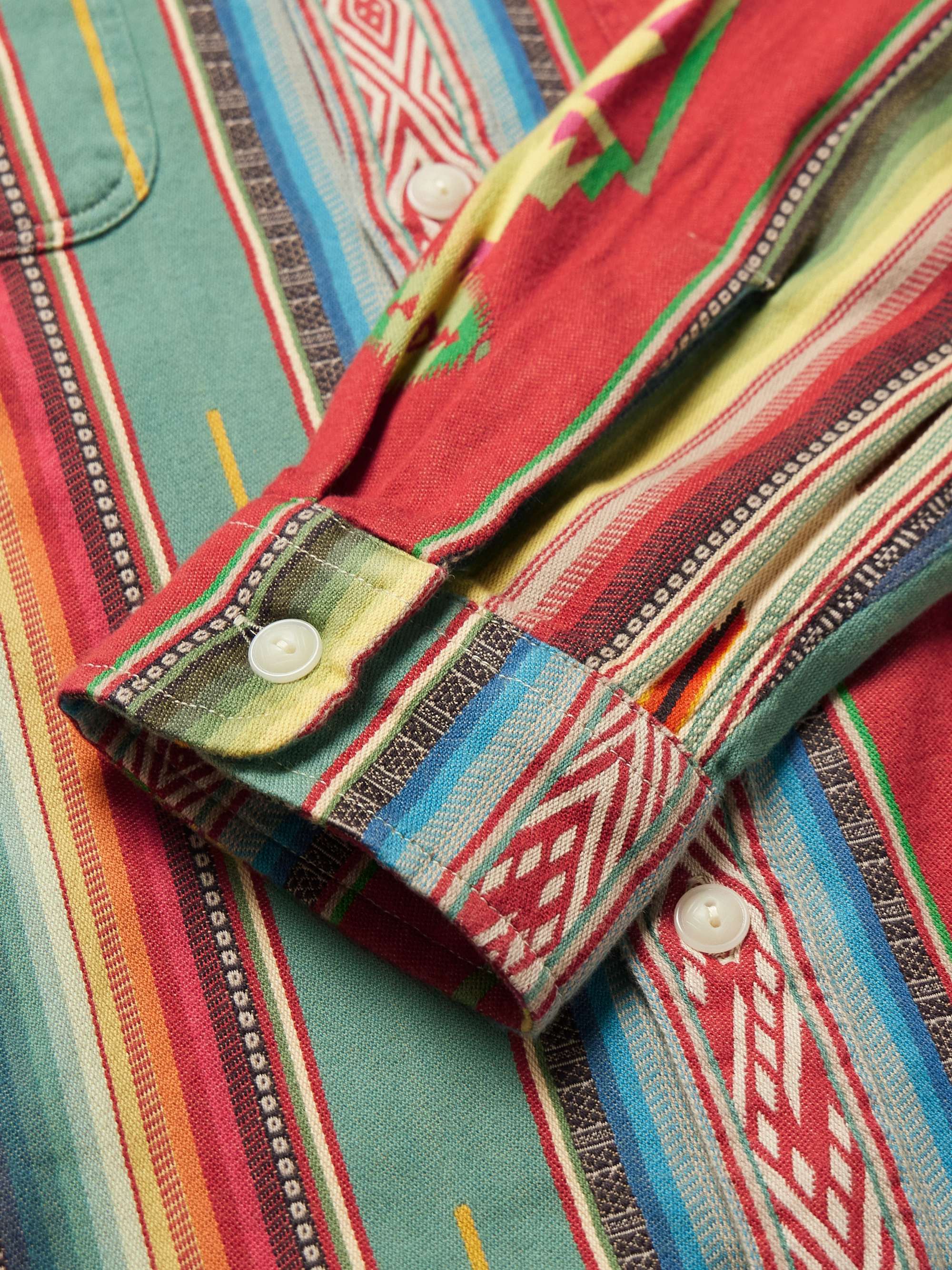 RRL Farrell Cotton-Jacquard Shirt