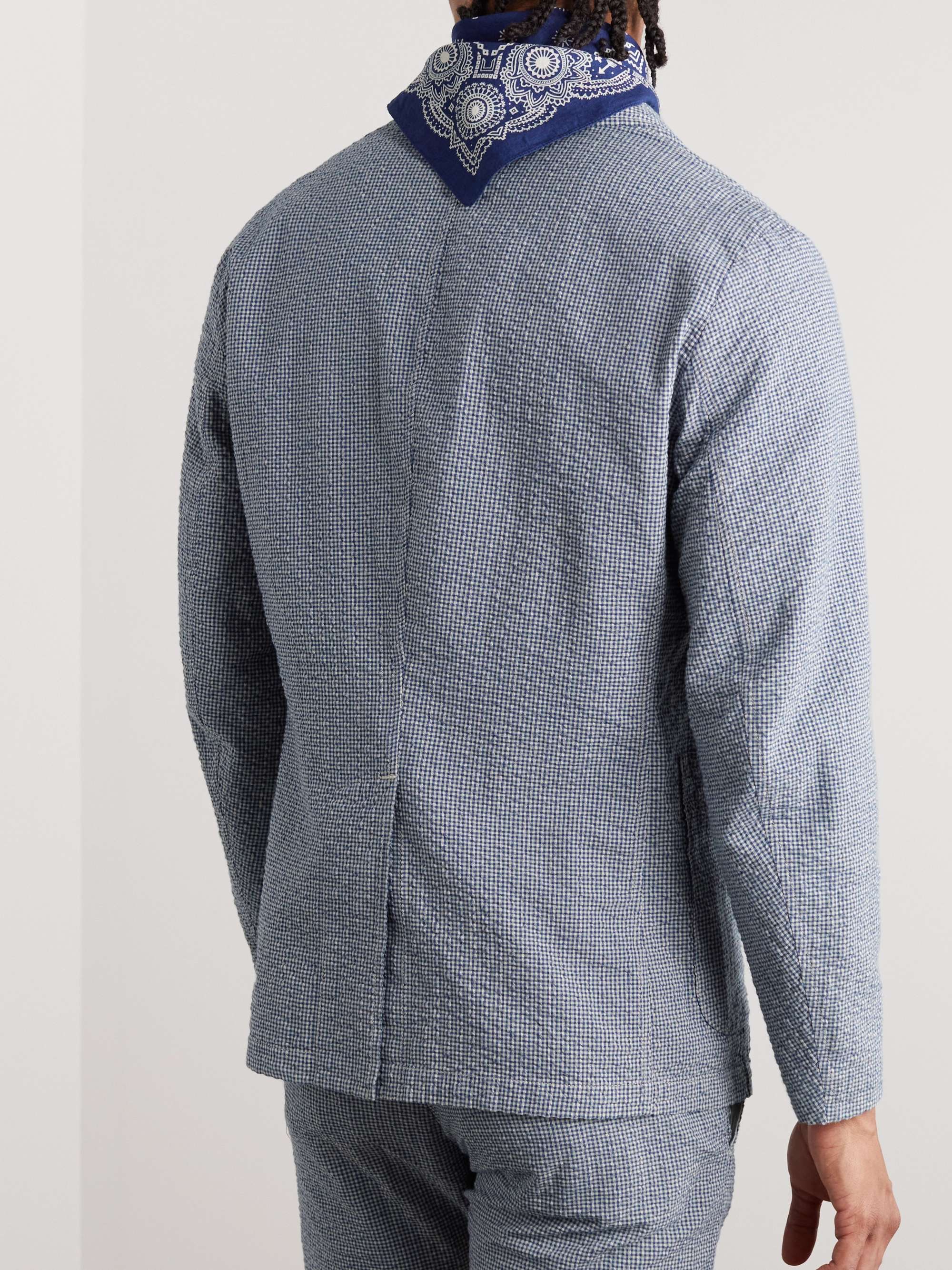 RRL Striped Cotton-Seersucker Suit Jacket