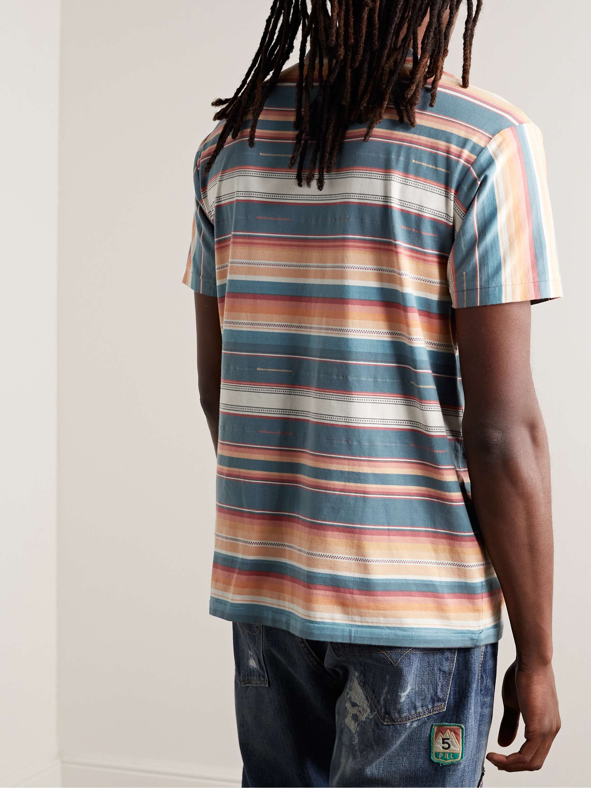 RRL Striped Cotton-Jersey T-Shirt