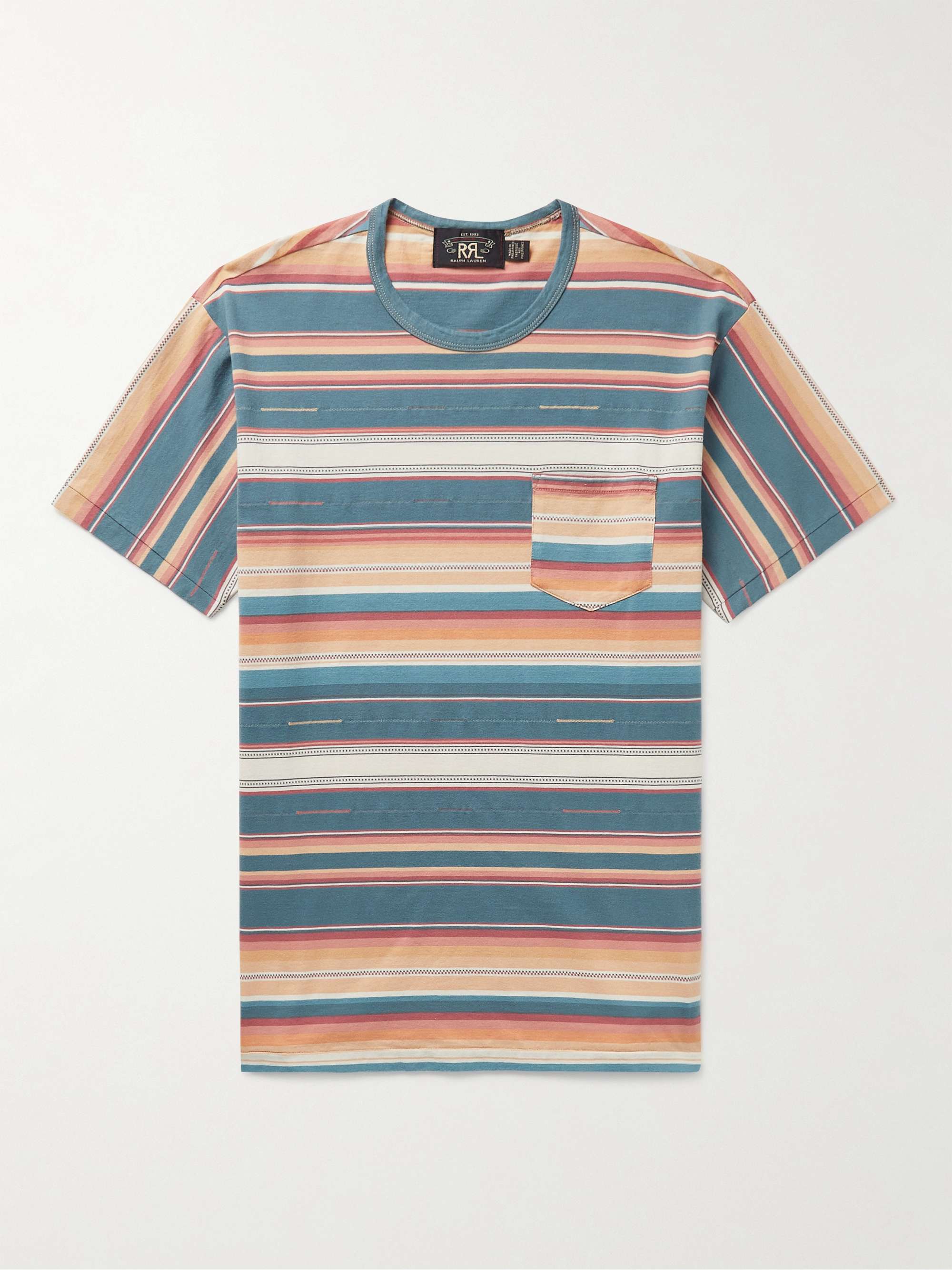 RRL Striped Cotton-Jersey T-Shirt