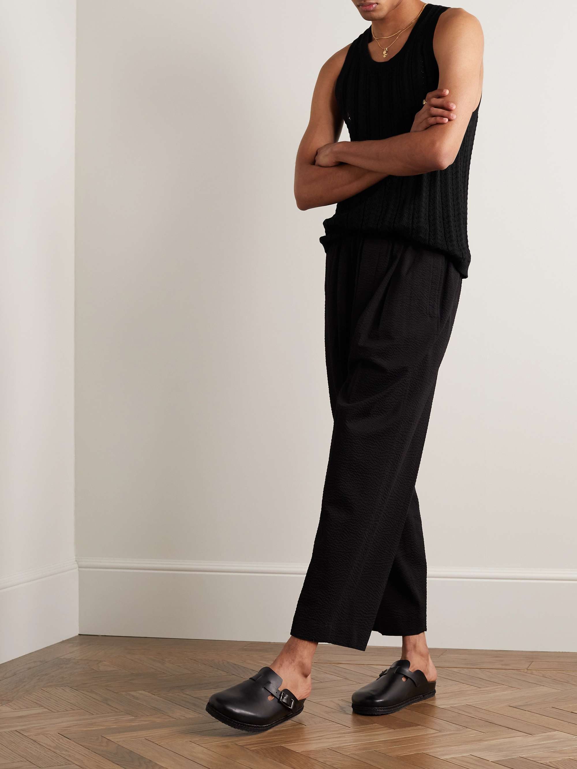 CORRIDOR Pointelle-Knit Pima Cotton Tank Top