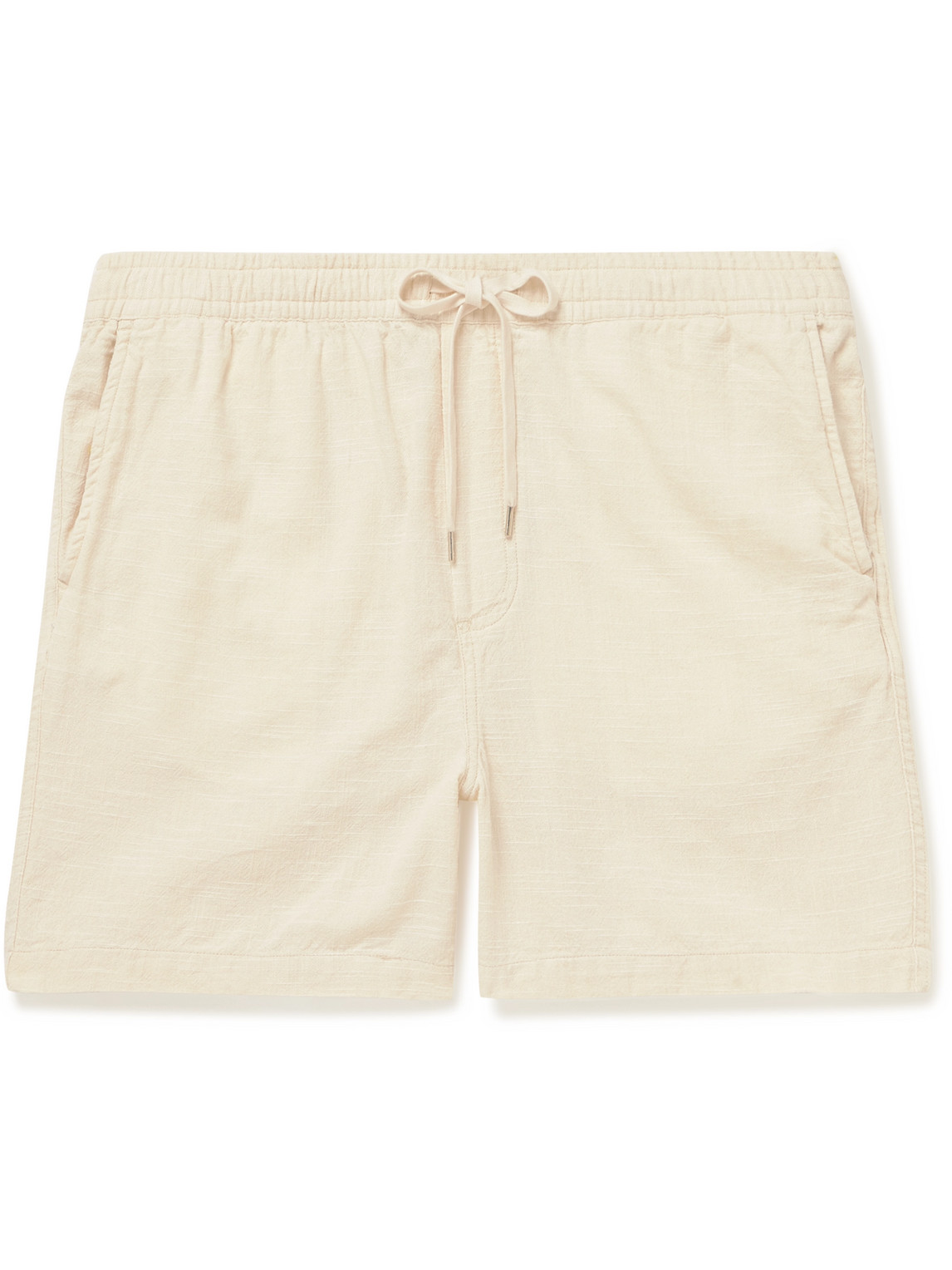 Straight-Leg Cotton-Gauze Drawstring Shorts