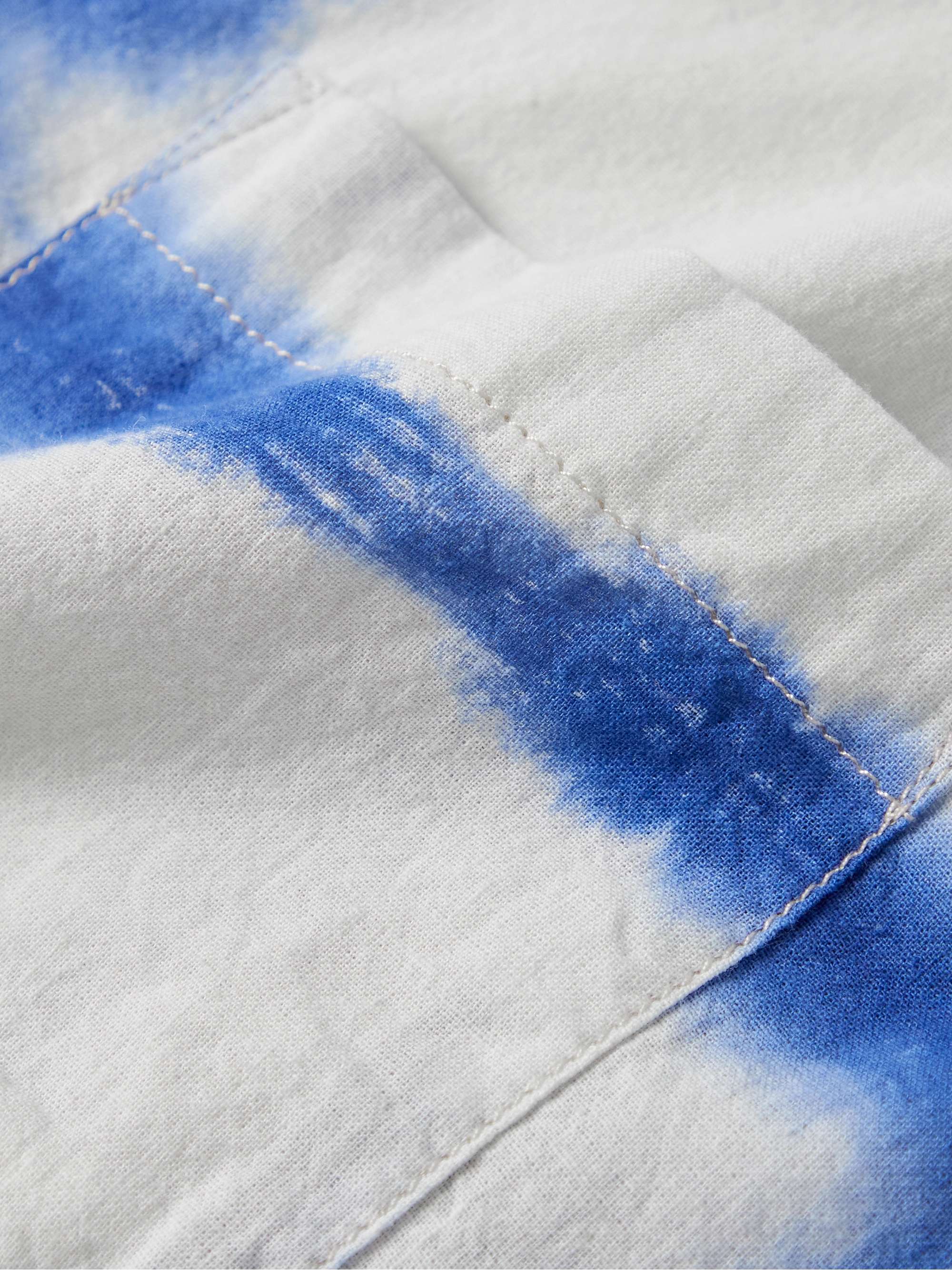 CORRIDOR Sunrise Camp-Collar Tie-Dyed Cotton-Voile Shirt