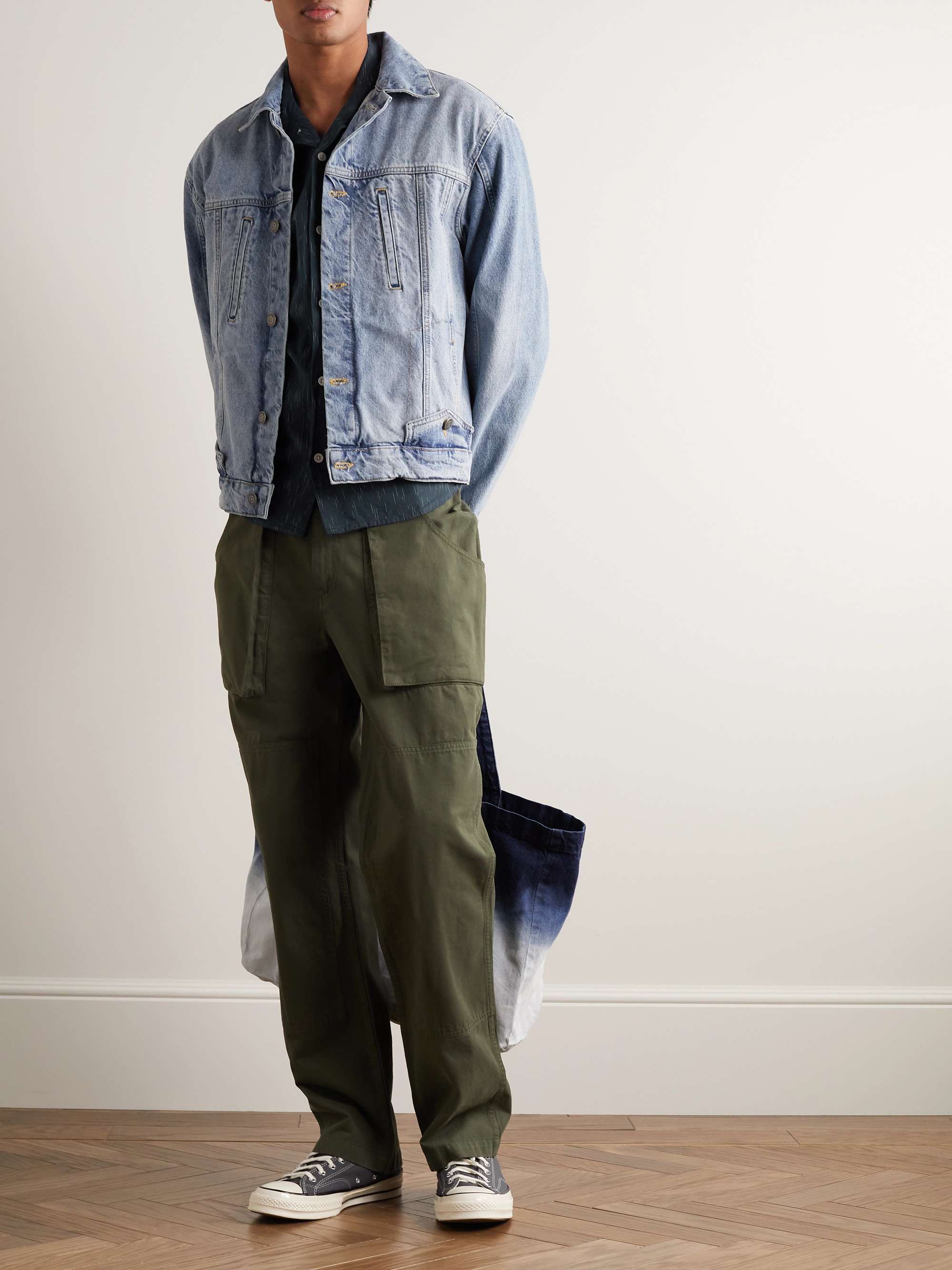 CORRIDOR Camp-Collar Cotton-Jacquard Shirt