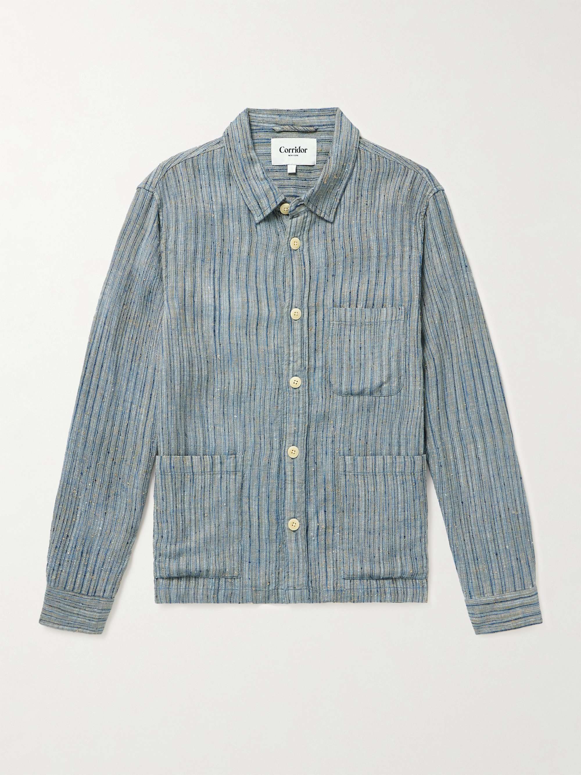 CORRIDOR Beachside Striped Jacquard Shirt