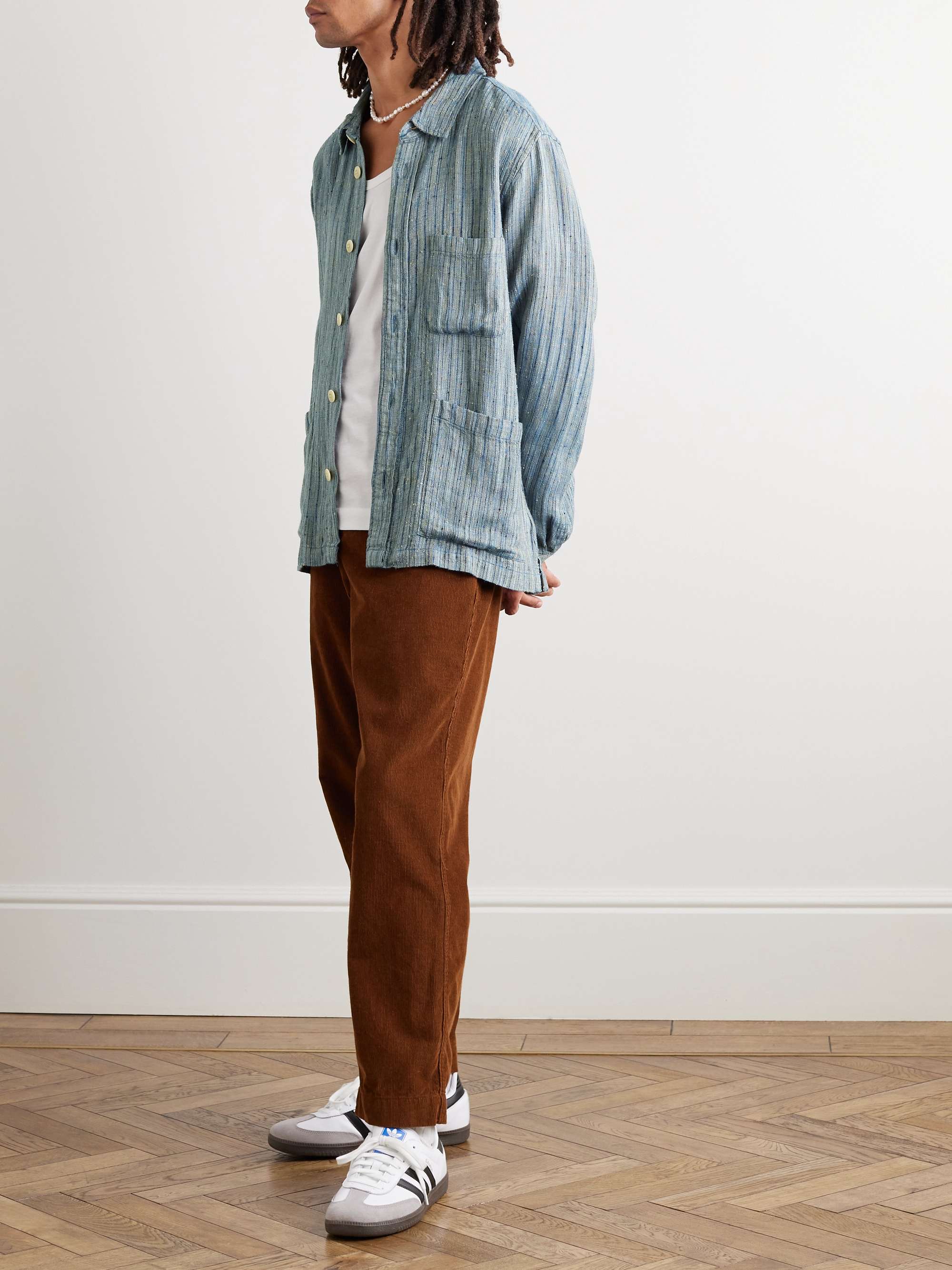 CORRIDOR Beachside Striped Jacquard Shirt