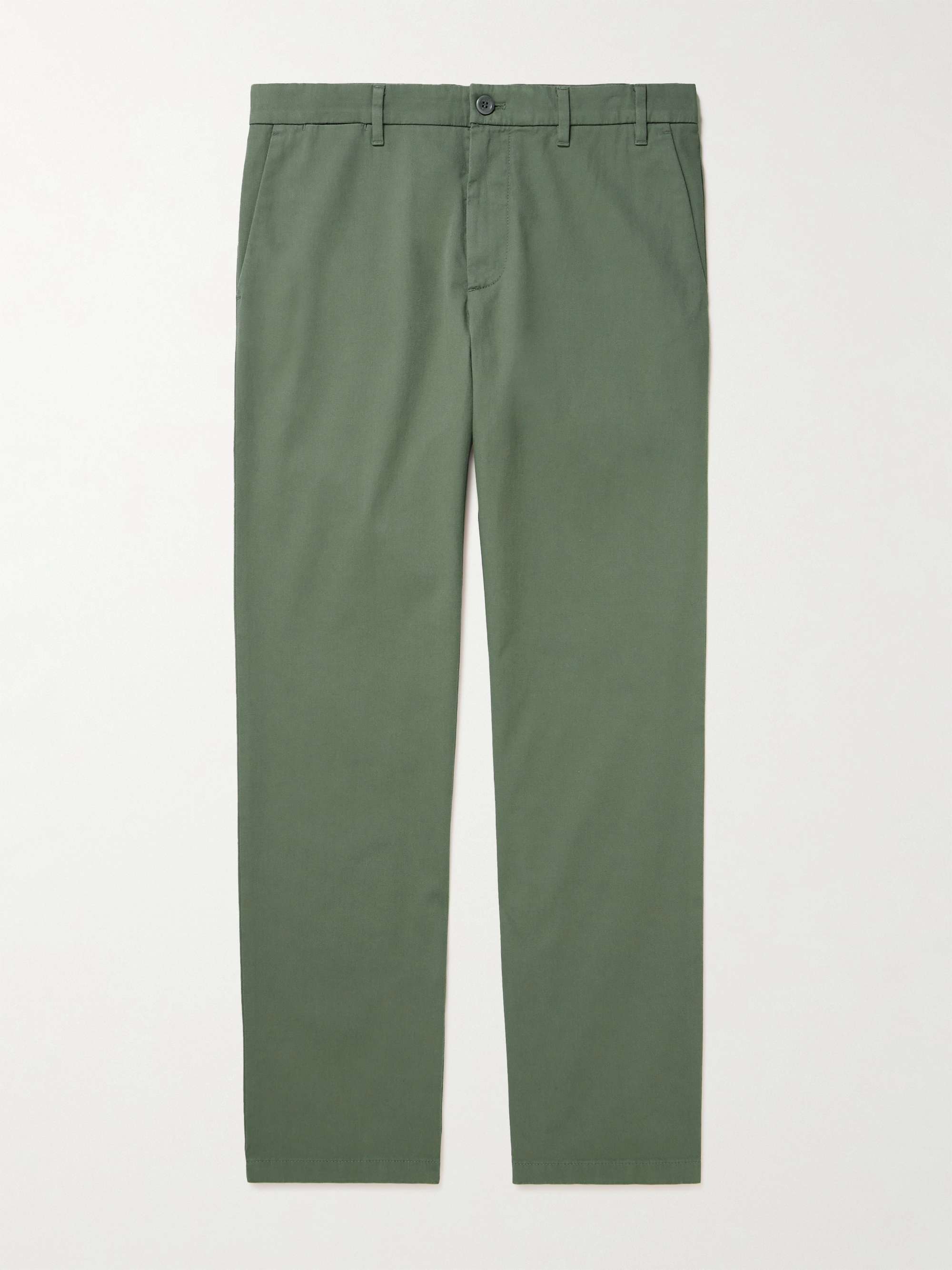 NORSE PROJECTS Aros Heavy Straight-Leg Organic Cotton-Twill Trousers ...