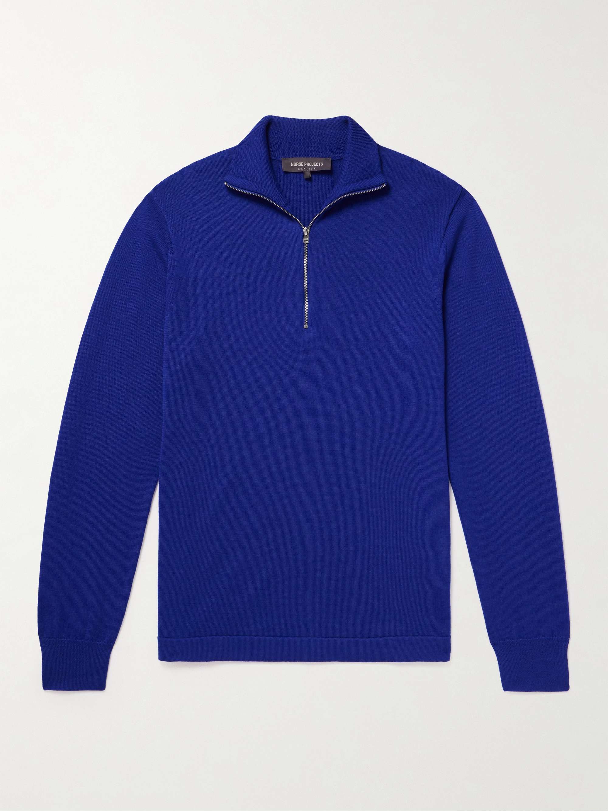 NORSE PROJECTS ARKTISK Merino Wool-Blend Half-Zip Sweater for Men | MR ...
