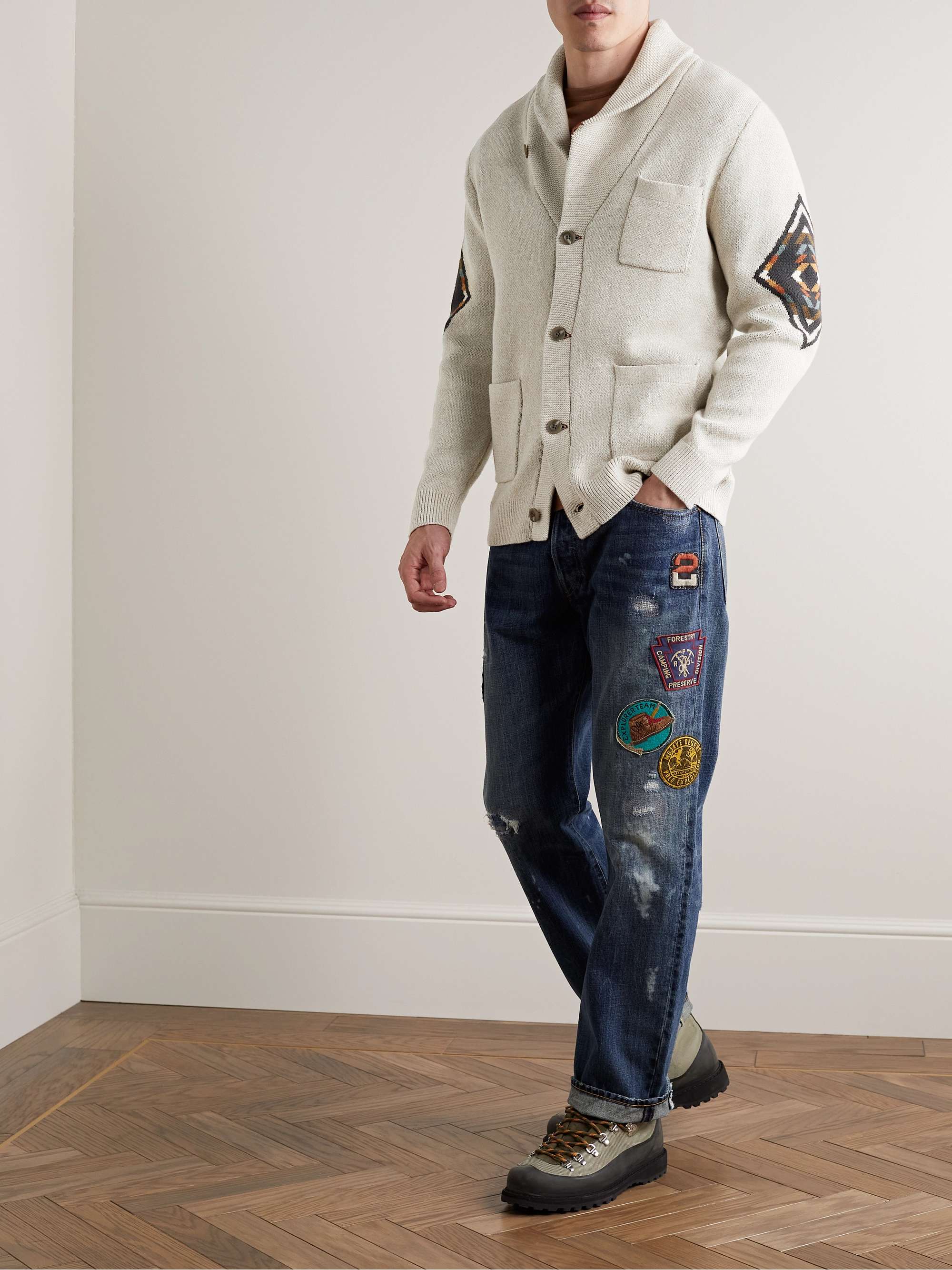 PENDLETON Shawl-Collar Cotton-Jacquard Cardigan for Men | MR PORTER