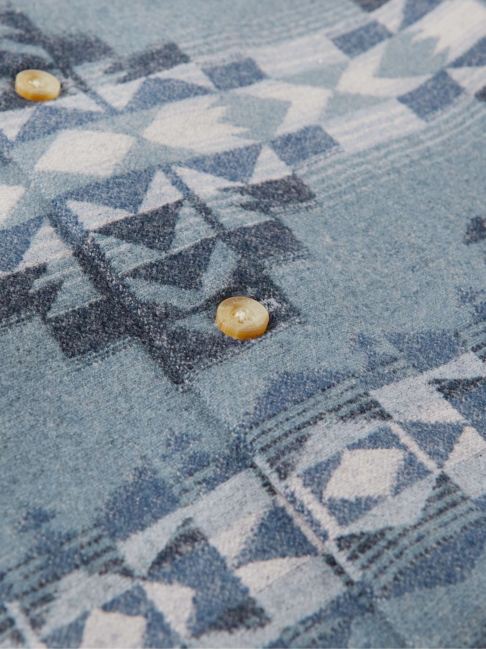 PENDLETON Board Camp-Collar Virgin Wool-Jacquard Shirt
