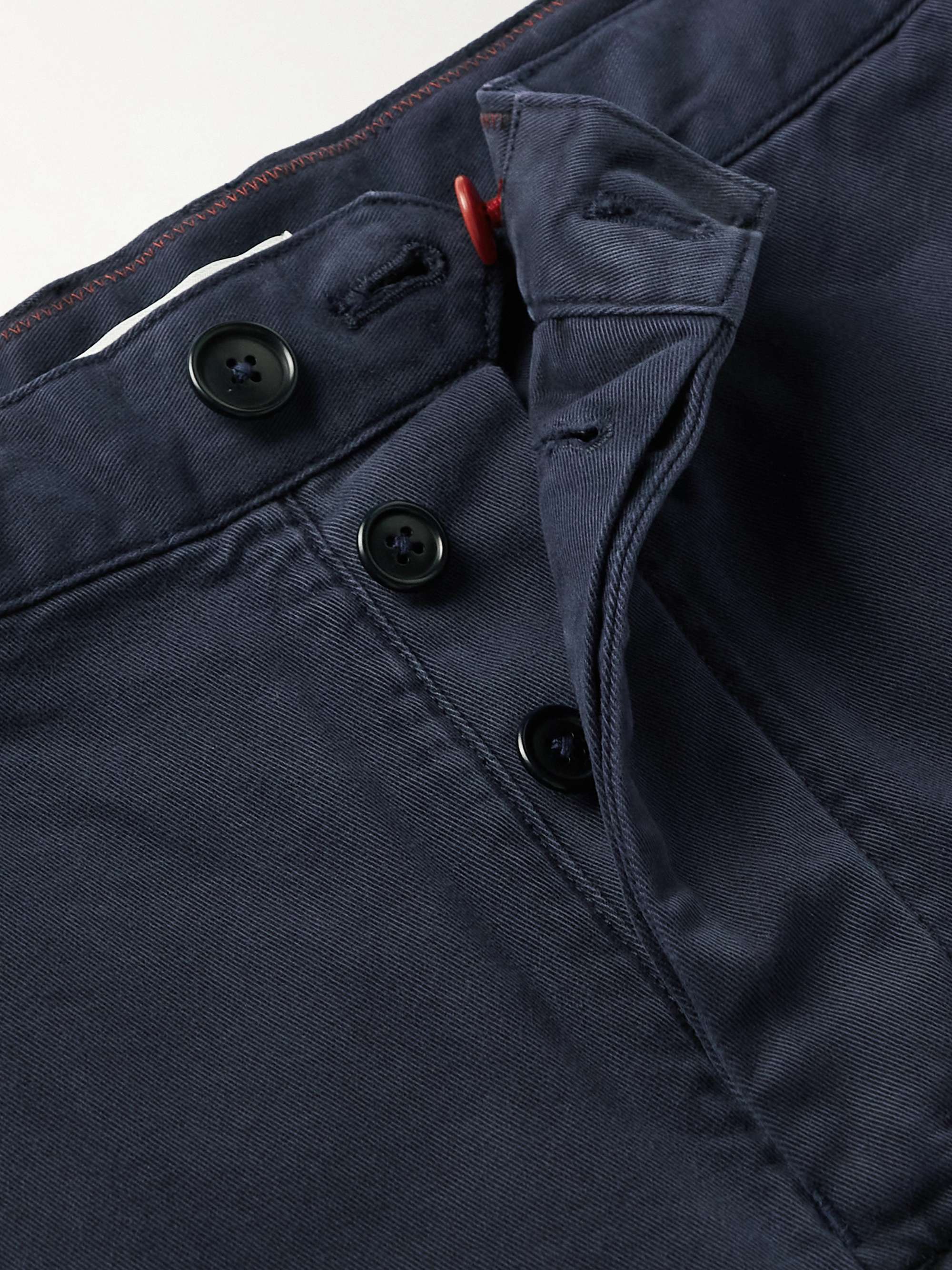 ALEX MILL Shorts a gamba dritta in twill di cotone