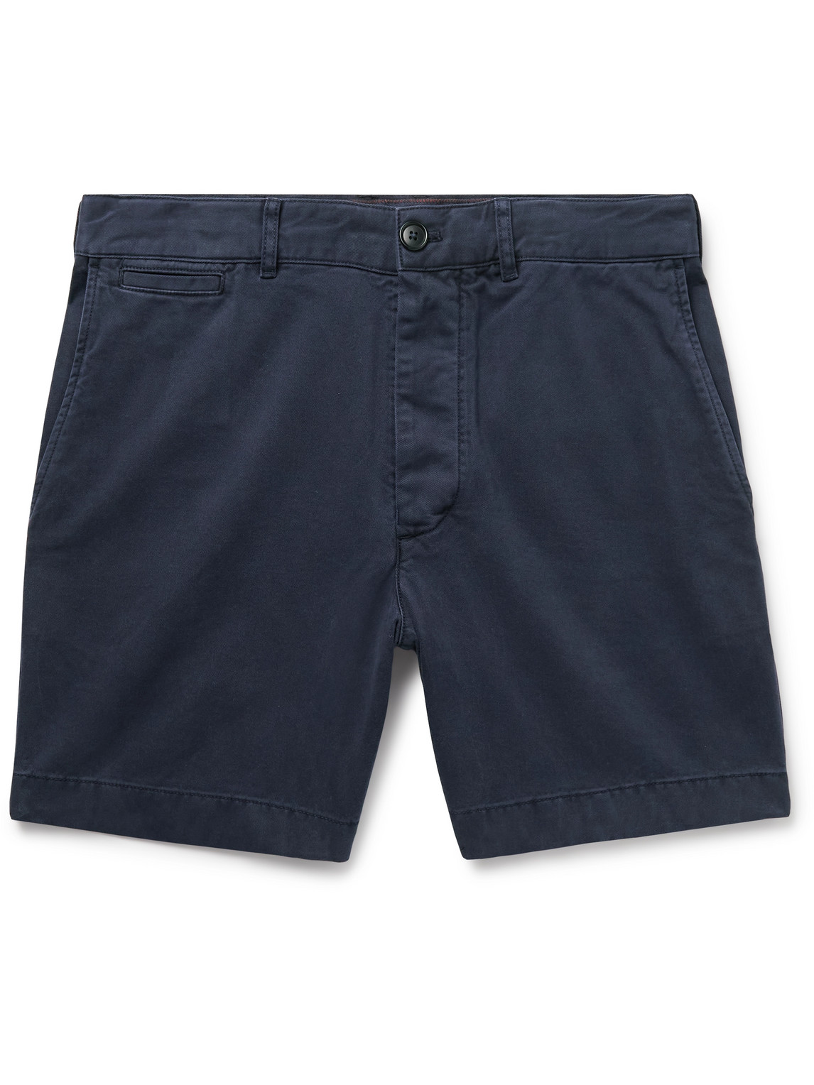 Alex Mill Straight-leg Cotton-twill Shorts In Blue