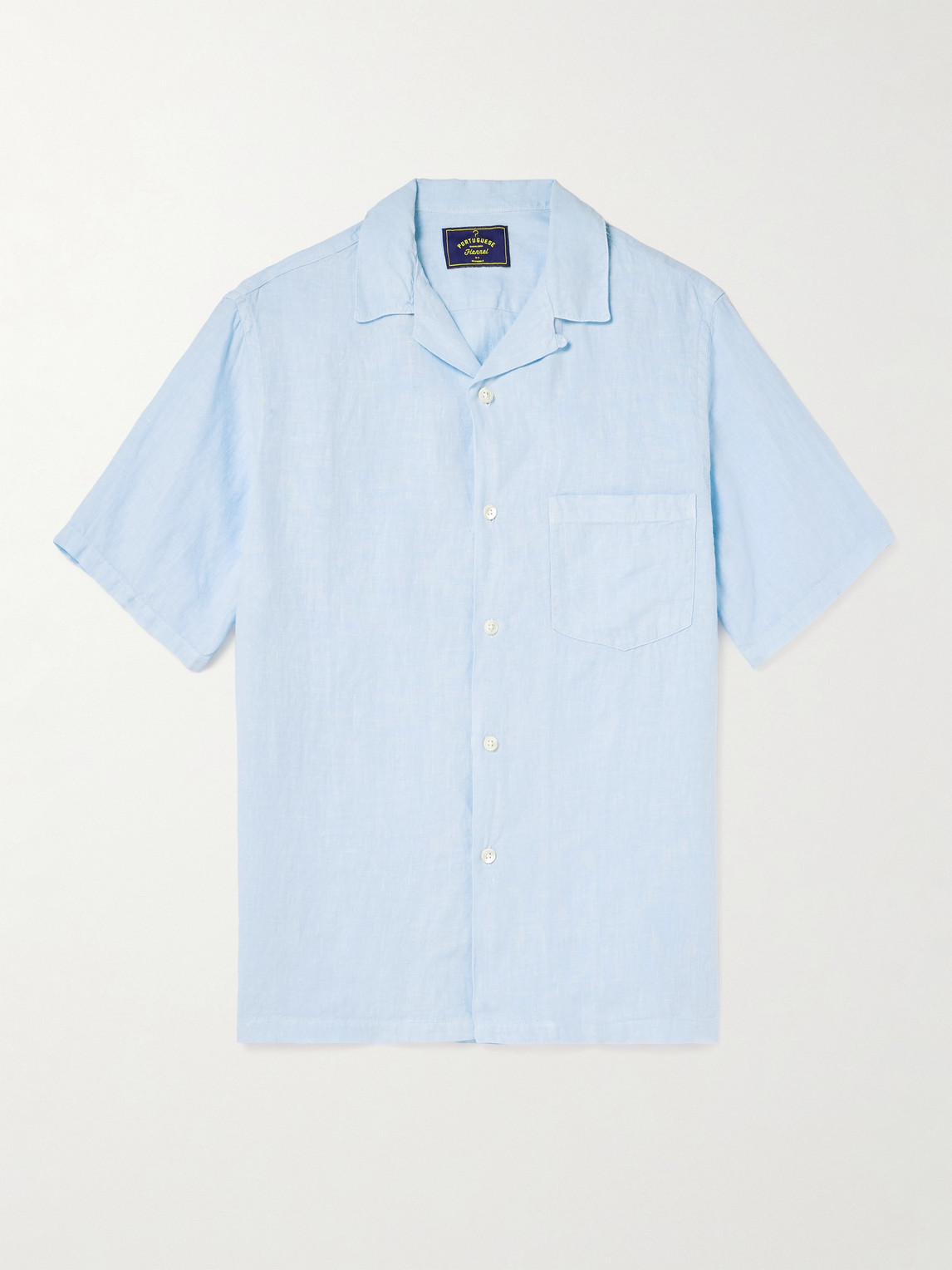 Portuguese Flannel Camp-Collar Linen hirt - Men
