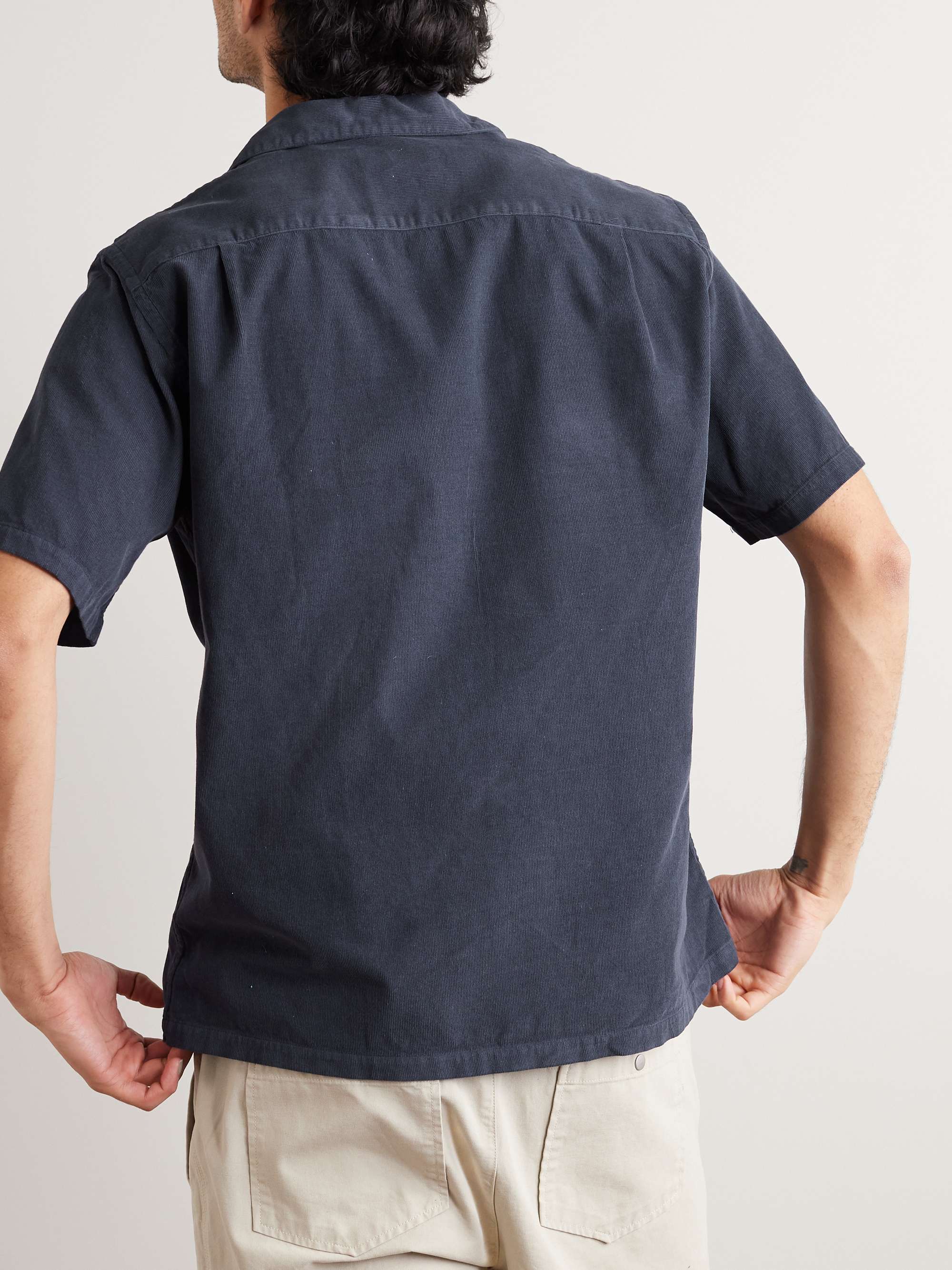 PORTUGUESE FLANNEL Convertible-Collar Cotton-Corduroy Shirt