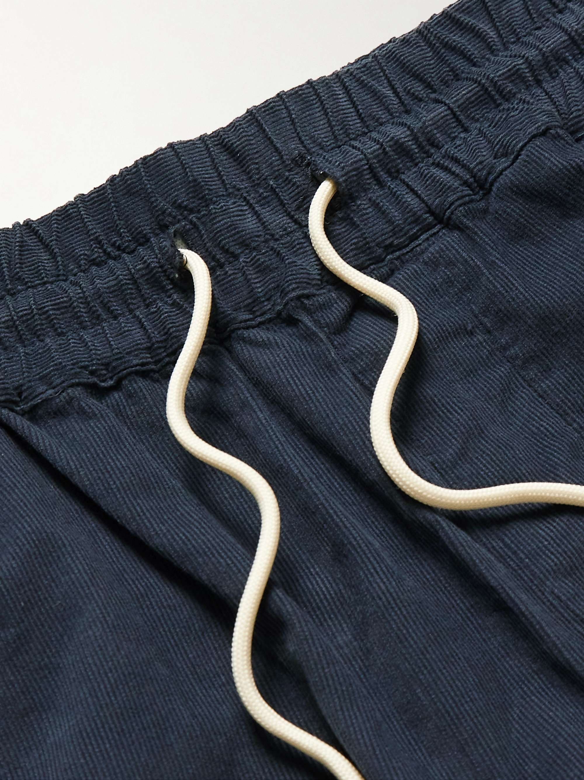 PORTUGUESE FLANNEL Straight-Leg Cotton-Corduroy Drawstring Shorts