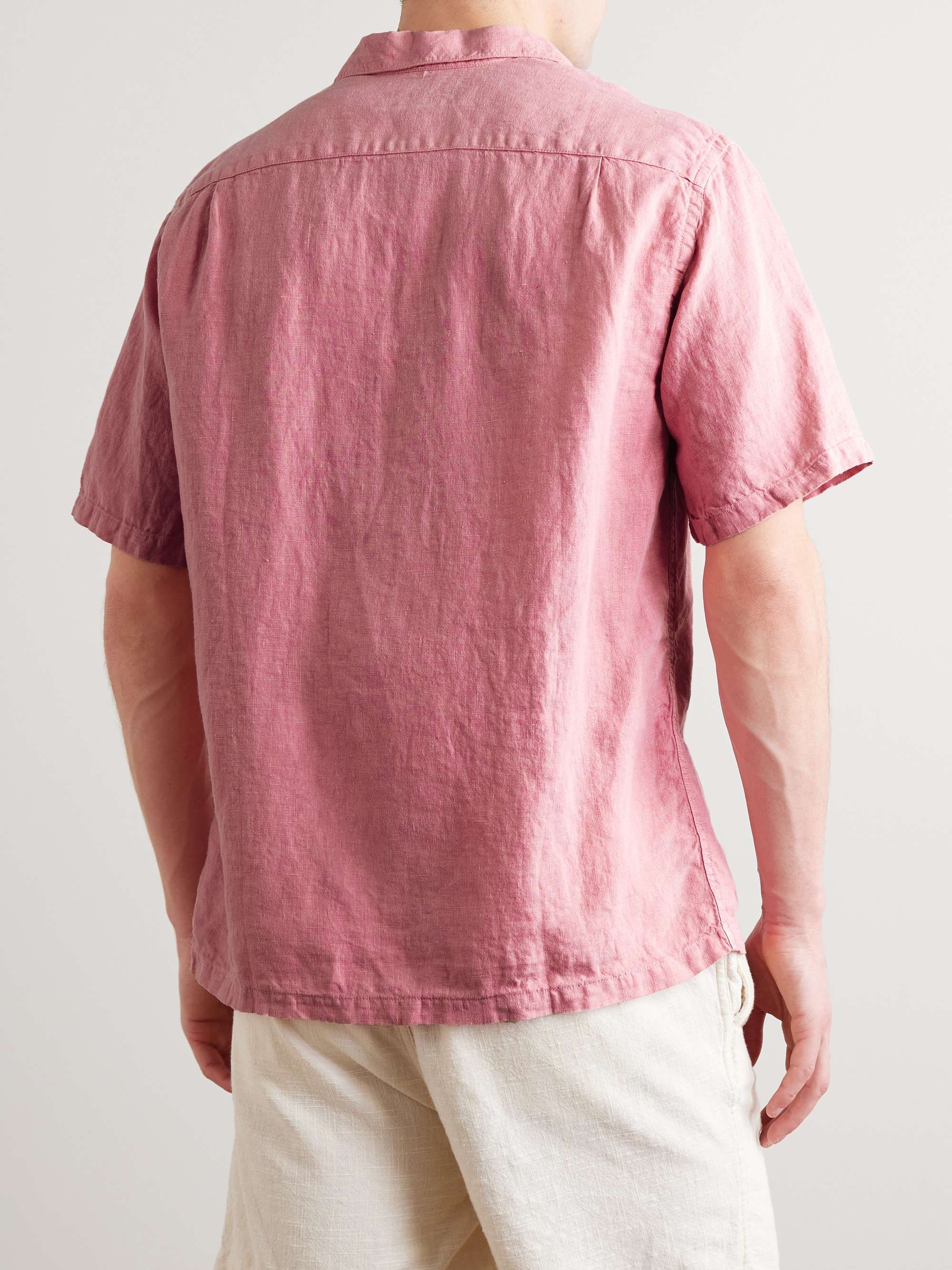 PORTUGUESE FLANNEL Camp-Collar Linen Shirt