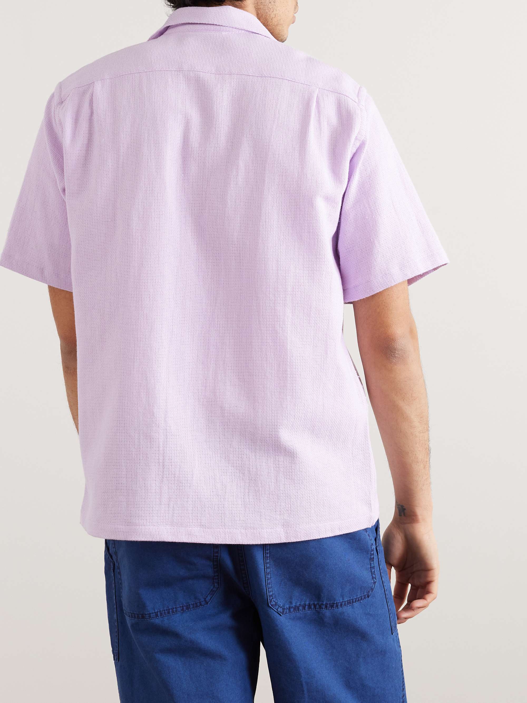 PORTUGUESE FLANNEL Convertible-Collar Cotton-Piqué Shirt