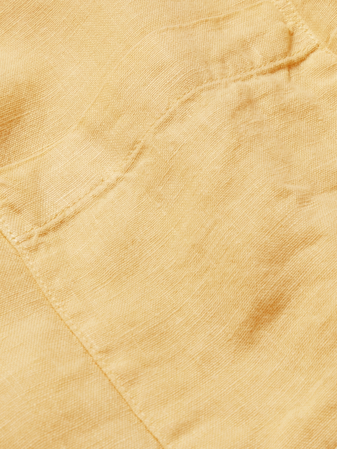 Camp-Collar Linen Shirt
