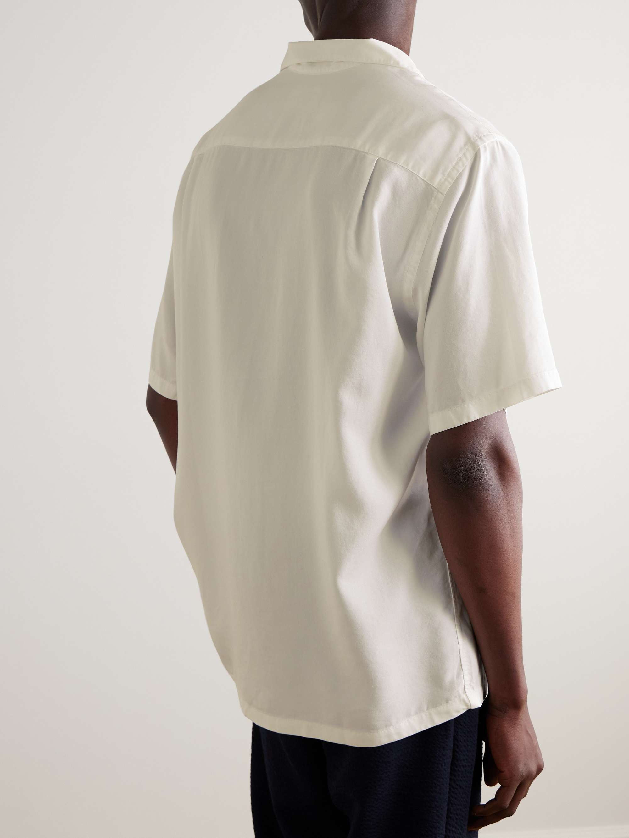 PORTUGUESE FLANNEL Camp-Collar TENCEL™ Lyocell Shirt