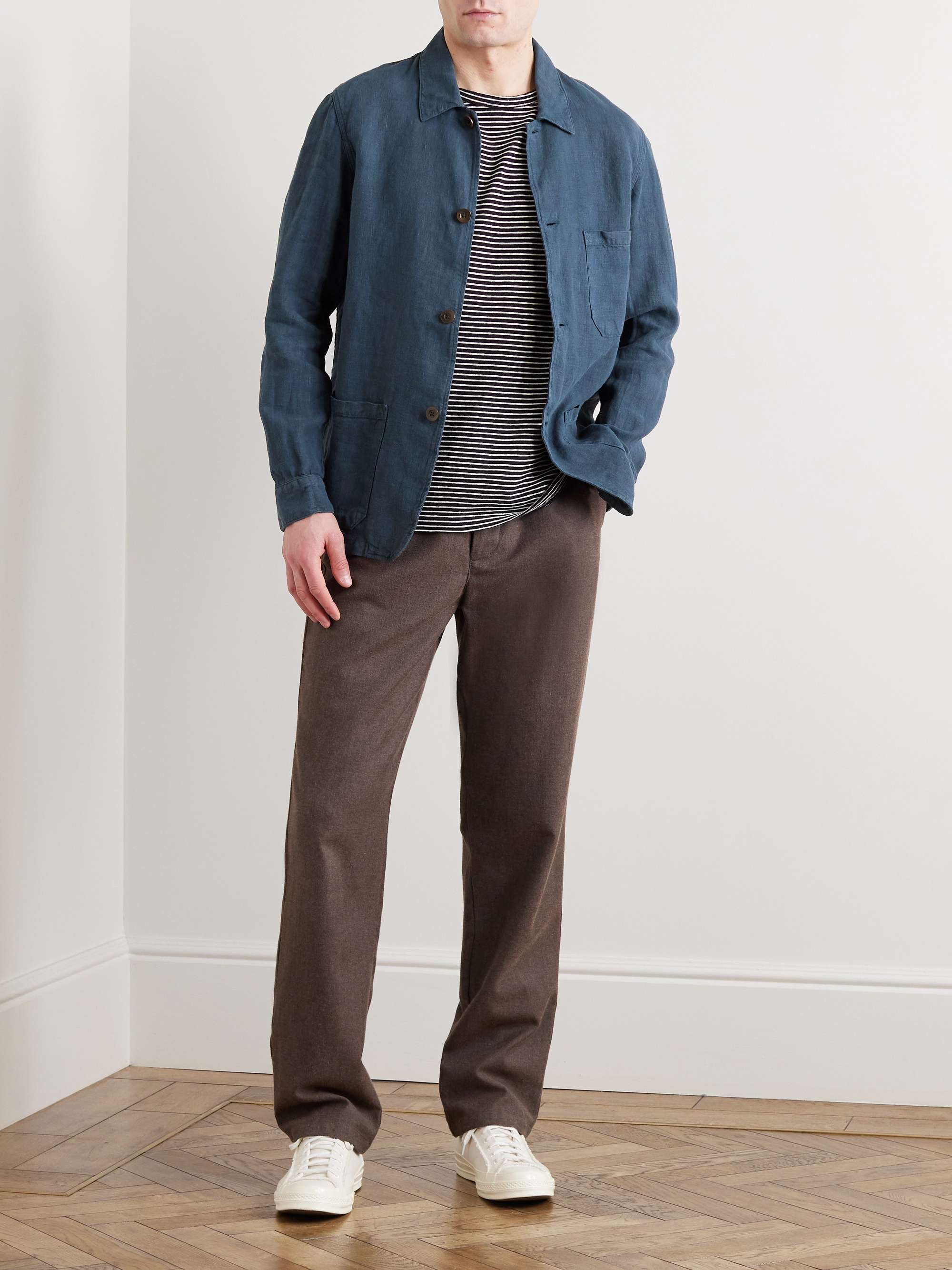 PORTUGUESE FLANNEL Labura Slim-Fit Linen Jacket