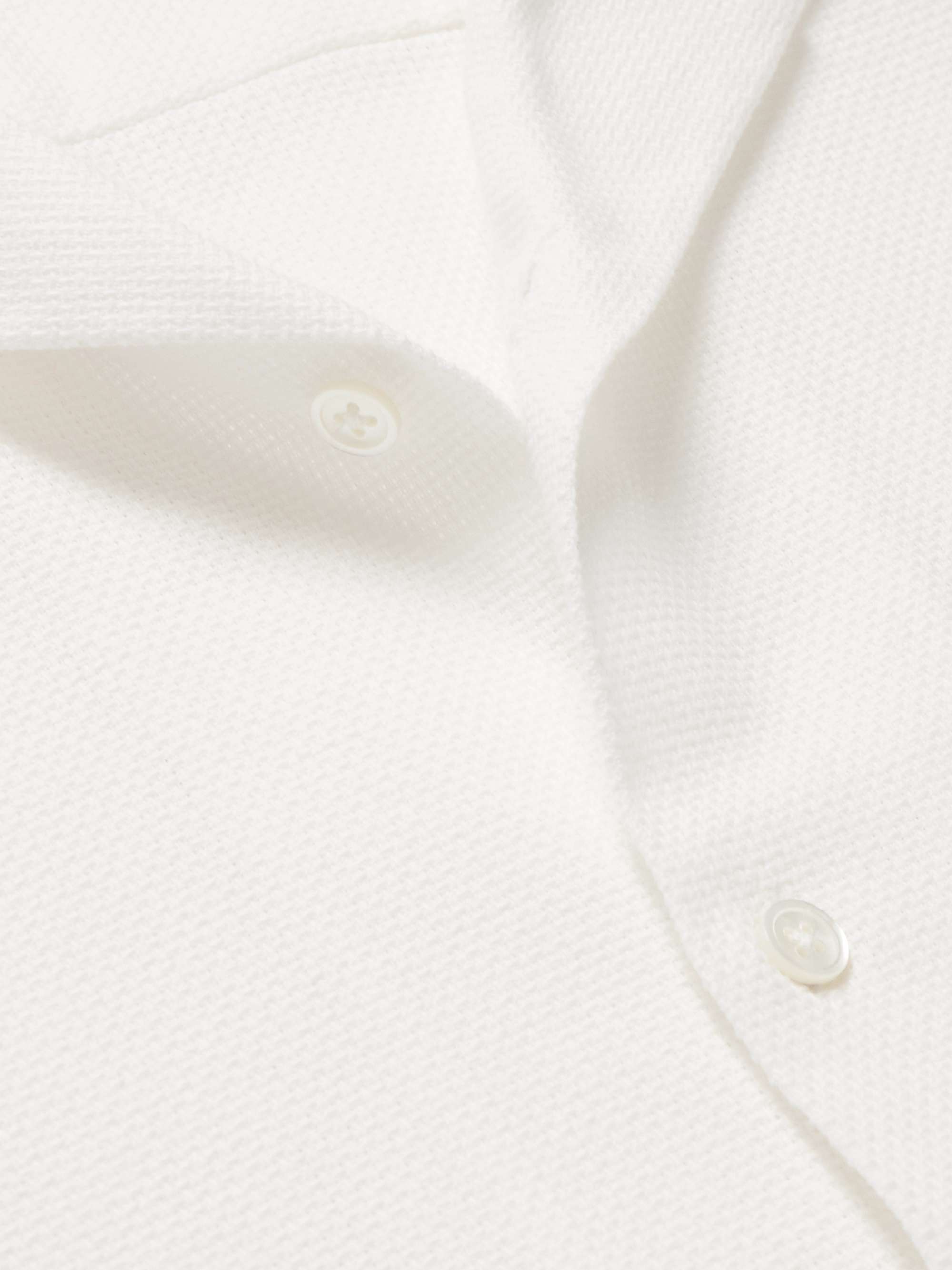 PORTUGUESE FLANNEL Convertible-Collar Cotton-Piqué Shirt