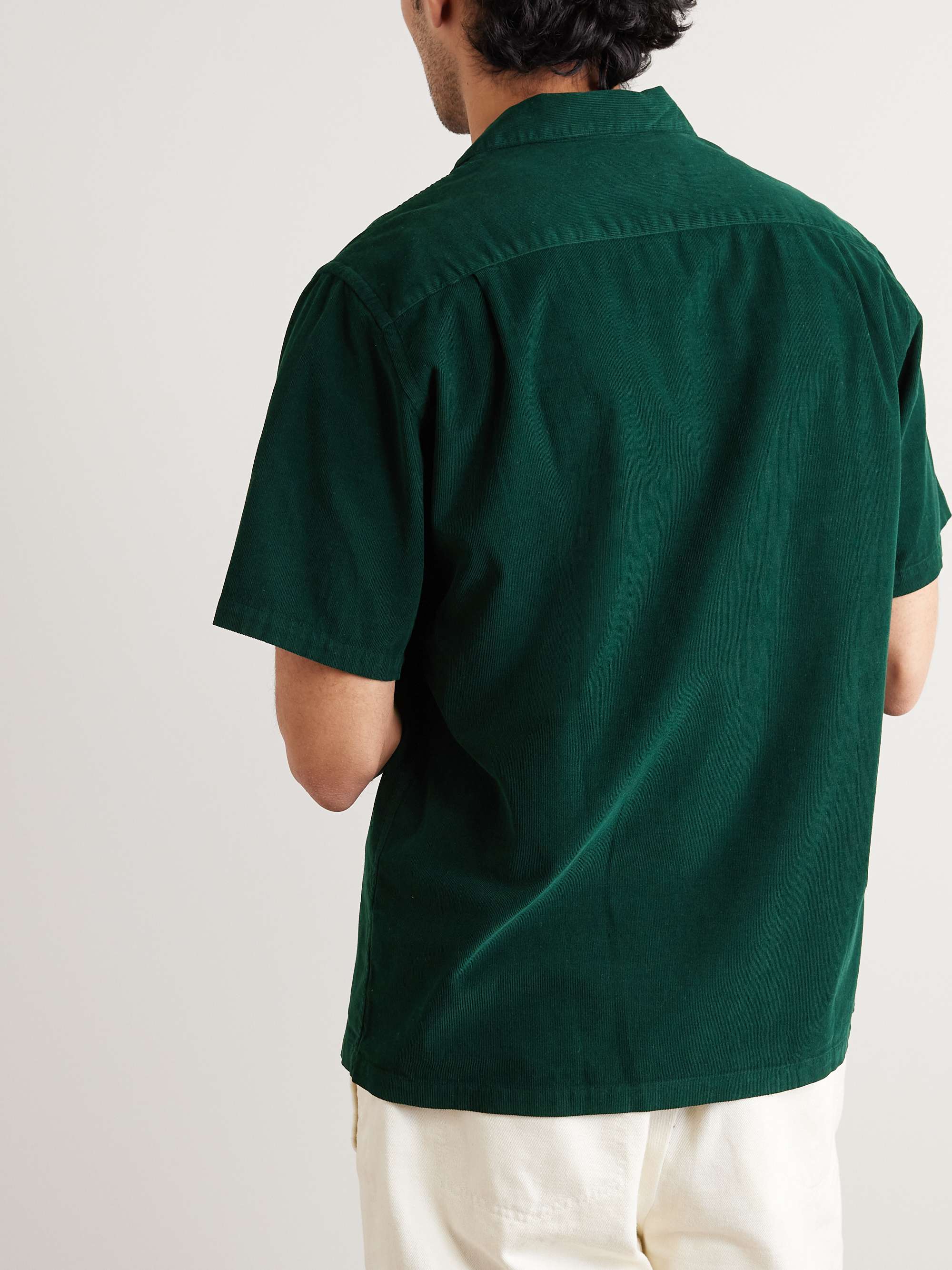 PORTUGUESE FLANNEL Convertible-Collar Cotton-Corduroy Shirt