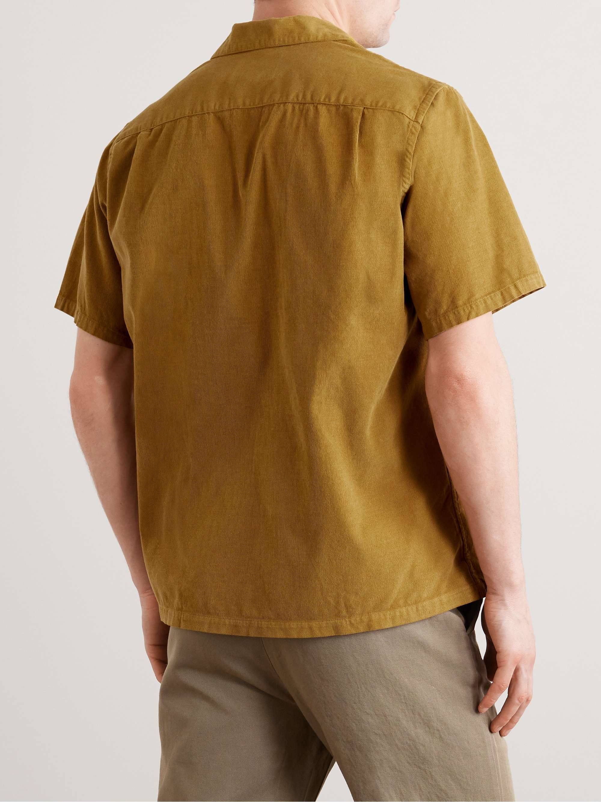 PORTUGUESE FLANNEL Convertible-Collar Cotton-Corduroy Shirt