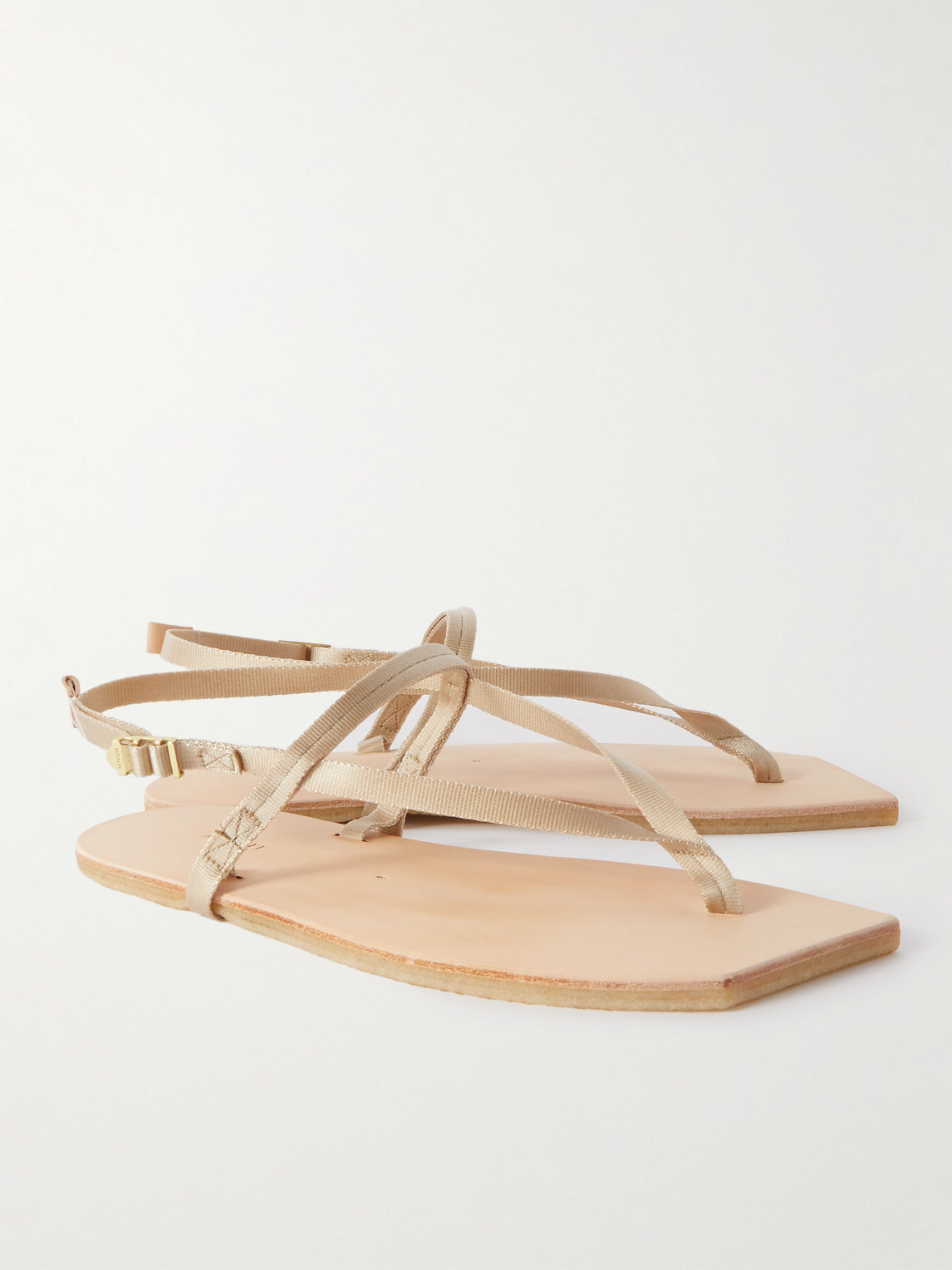 Auralee Foot the Coacher Nylon-Webbing and Leather Sandals | Smart