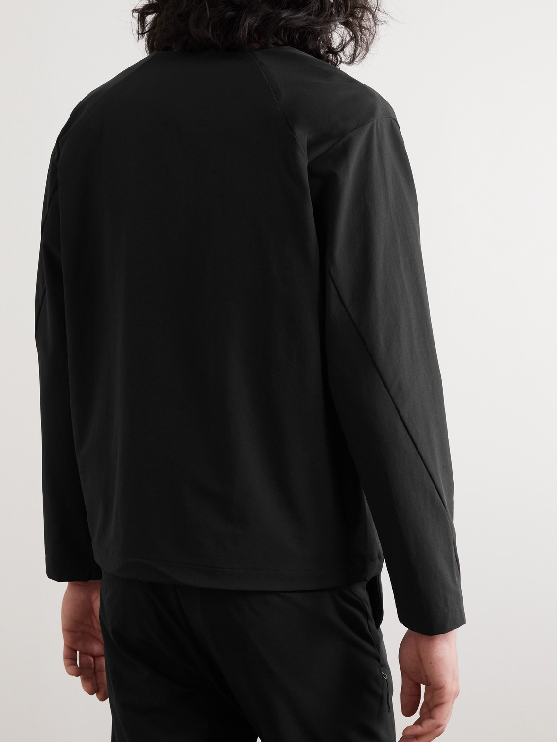 SNOW PEAK STRETCH-JERSEY CARDIGAN