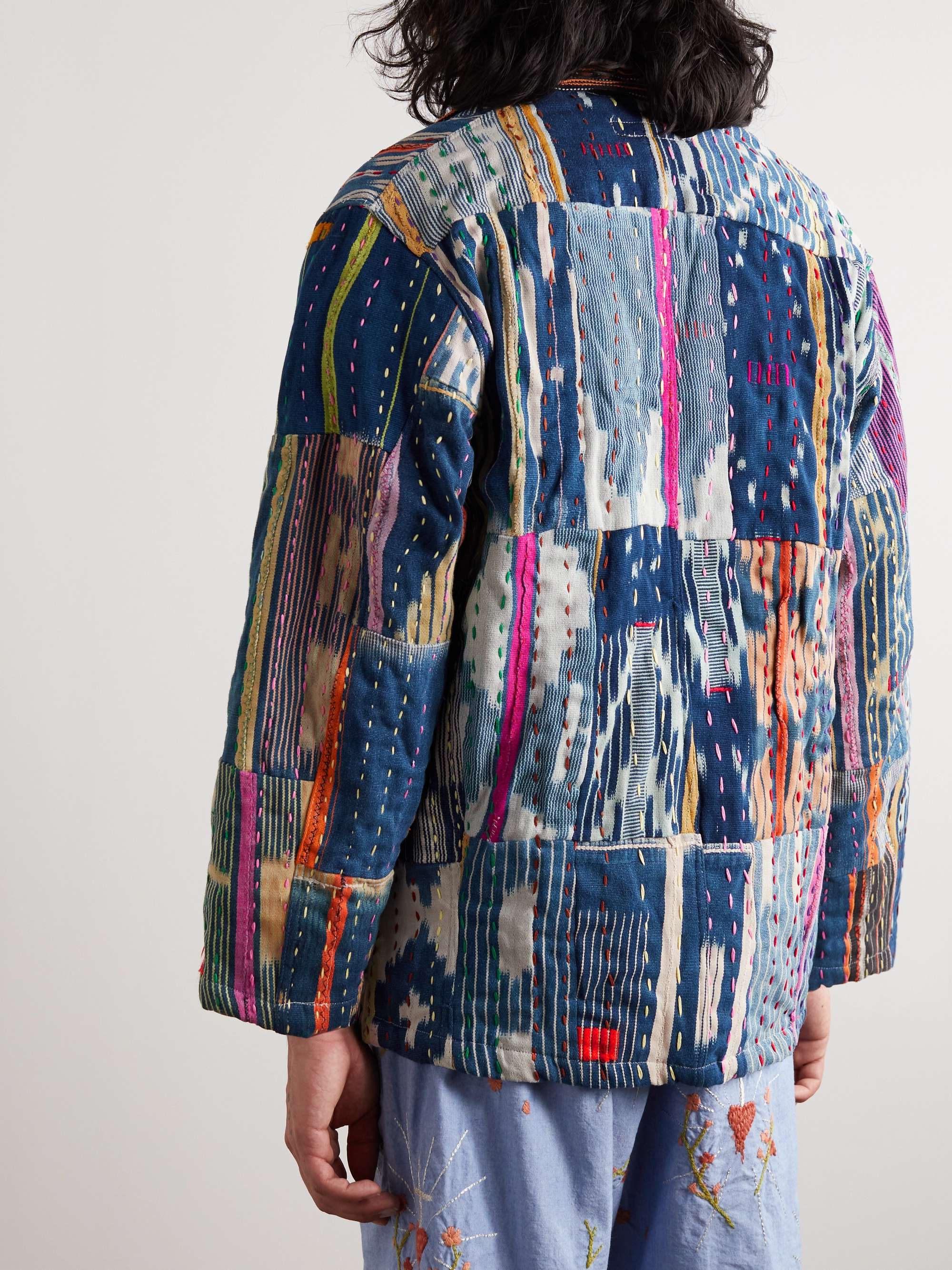 MONITALY Italian Jail Patchwork Cotton Jacket