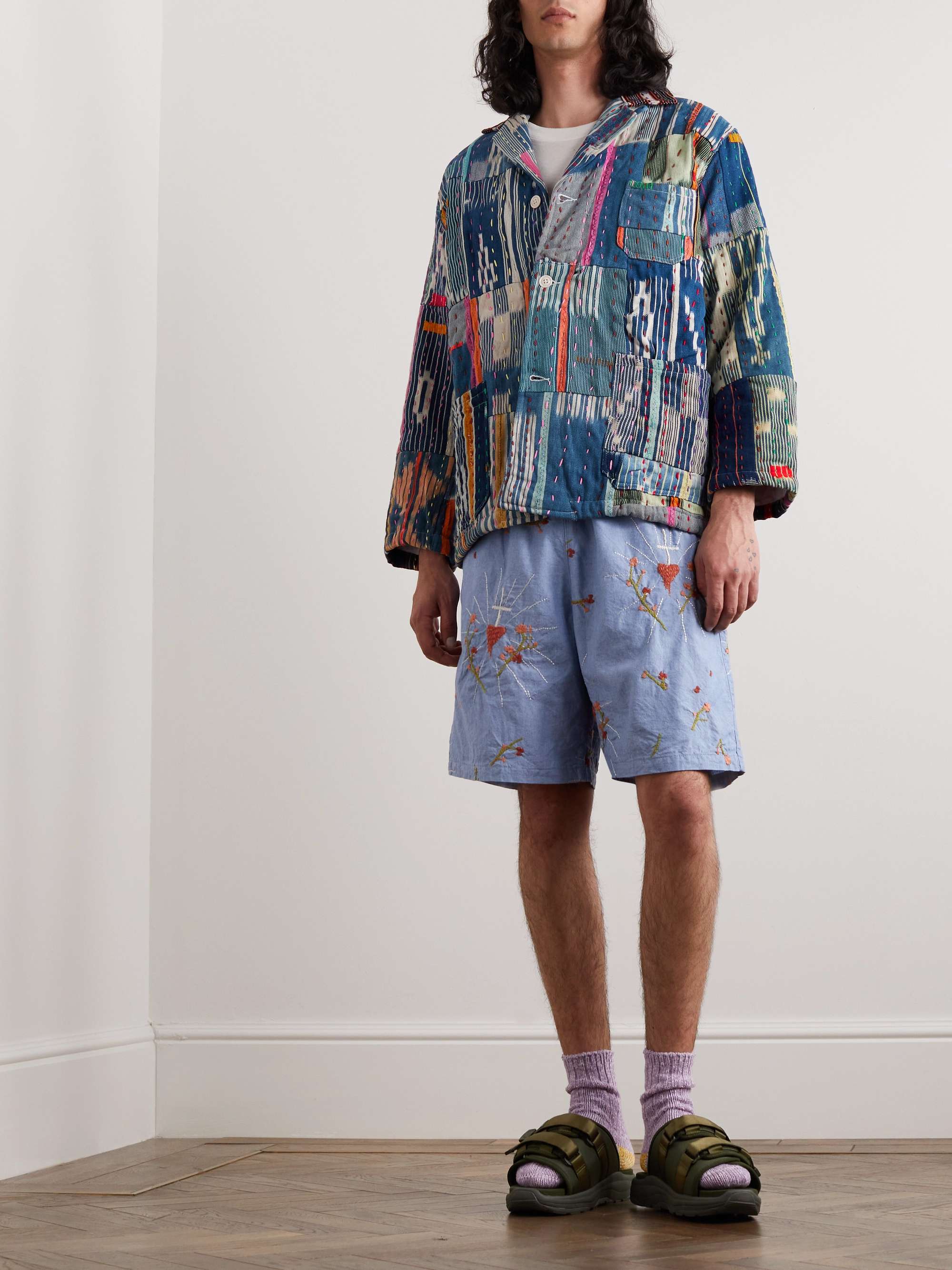 MONITALY Italian Jail Patchwork Cotton Jacket